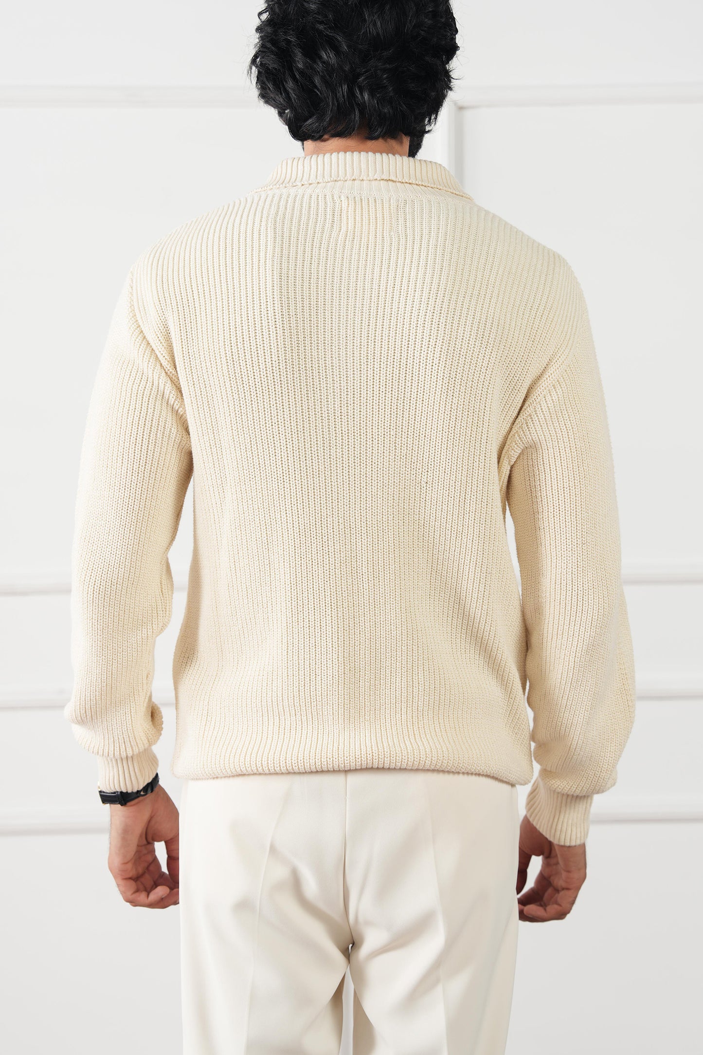 Quarter Zip Knit Sweater (MKZ-02)