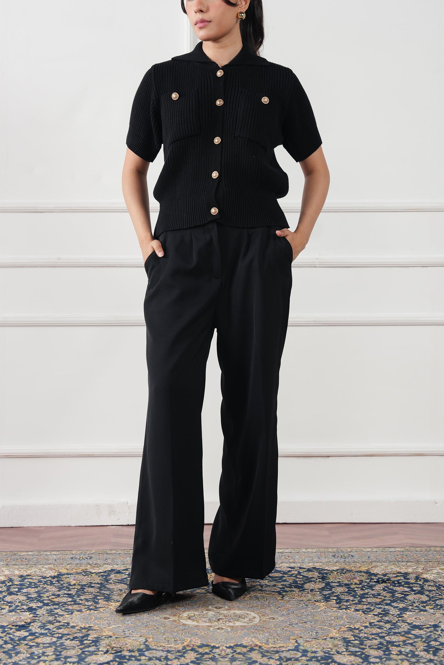 Straight Pleated Pant (WDP-03)