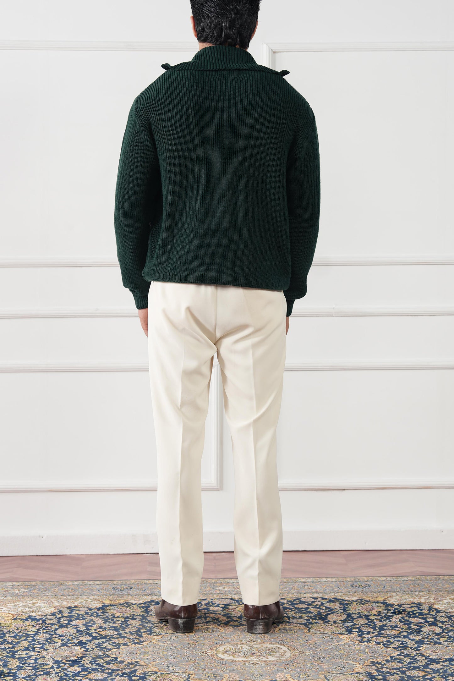 Full Zip Knit Sweater (MKZ-04)