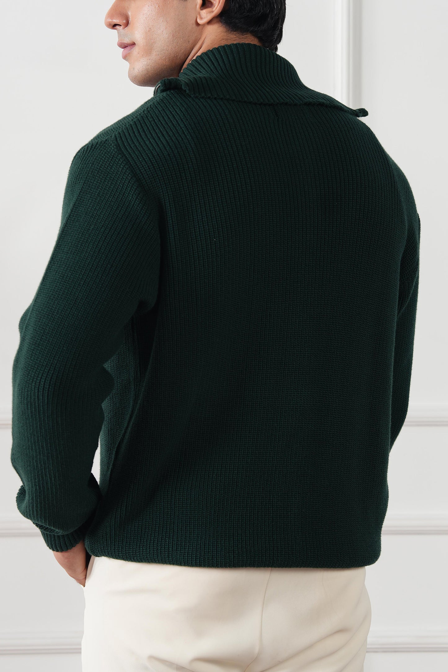 Full Zip Knit Sweater (MKZ-04)