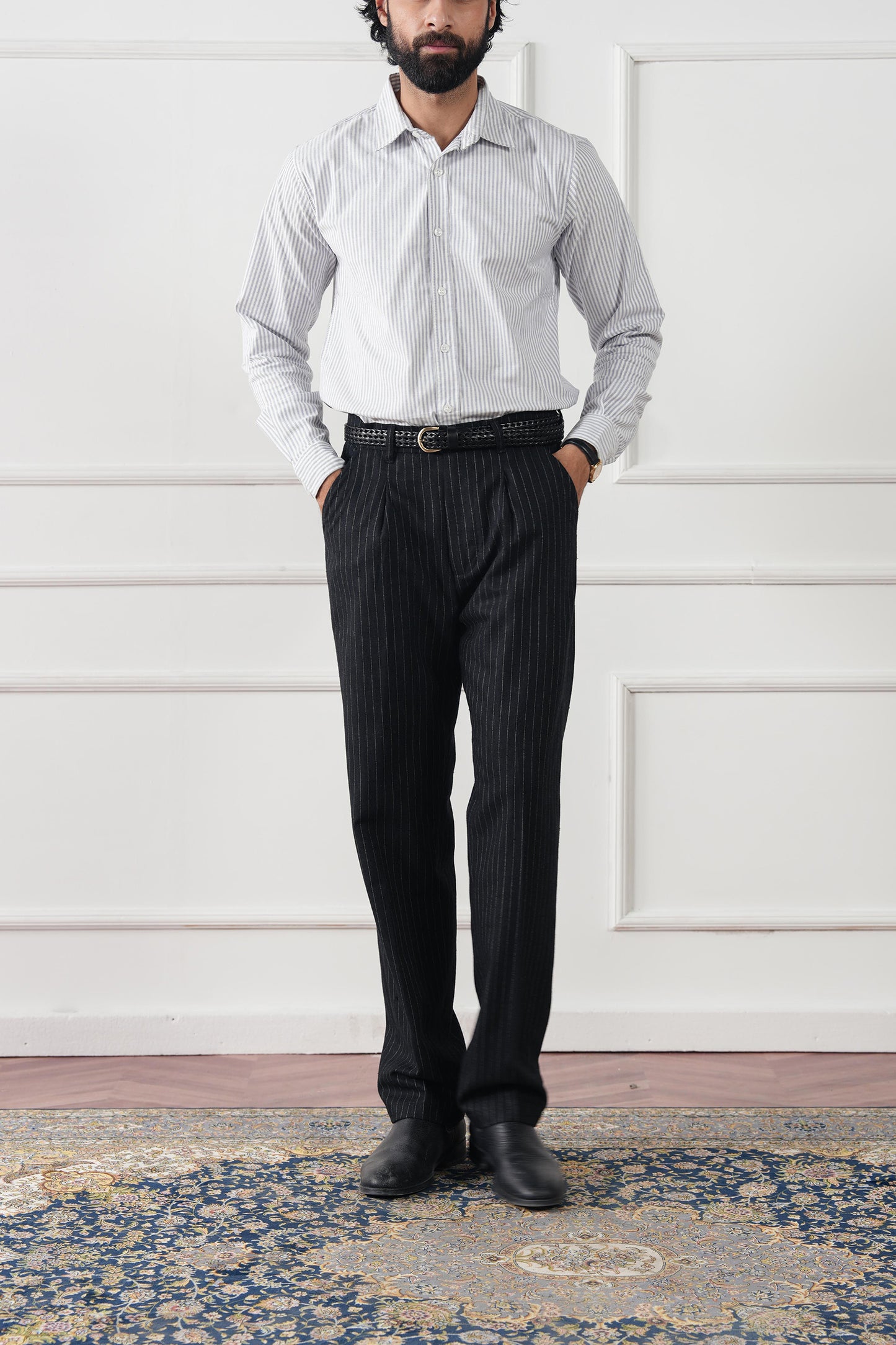 Striped Regular Fit Shirt (MCS-01)