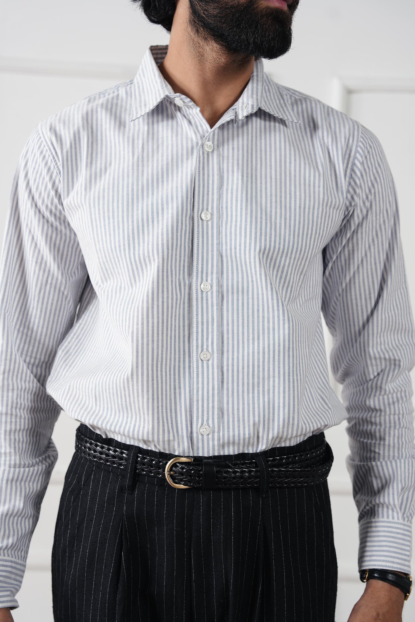 Striped Regular Fit Shirt (MCS-01)