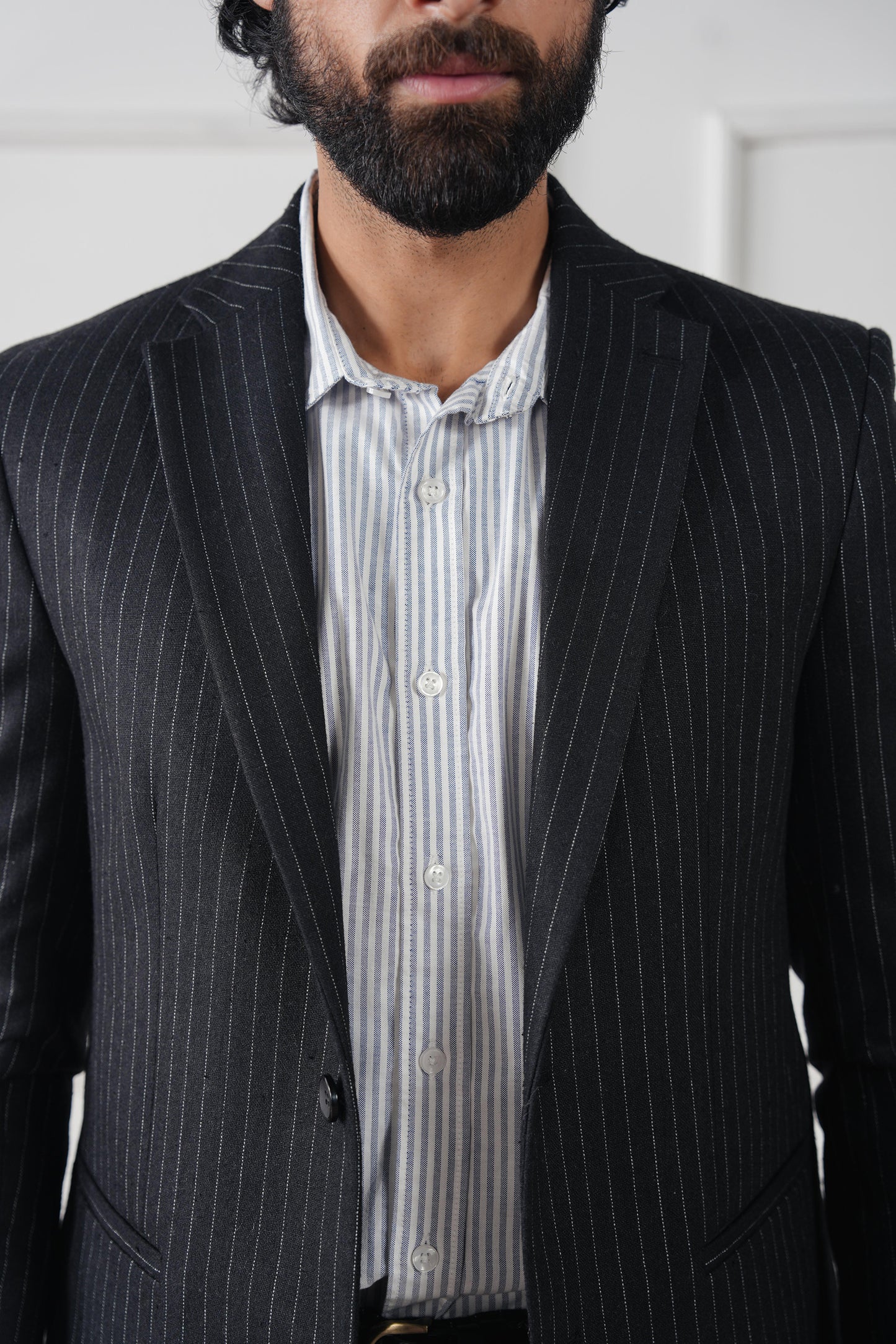 Signature Pinstripe Blazer (MWC-06)