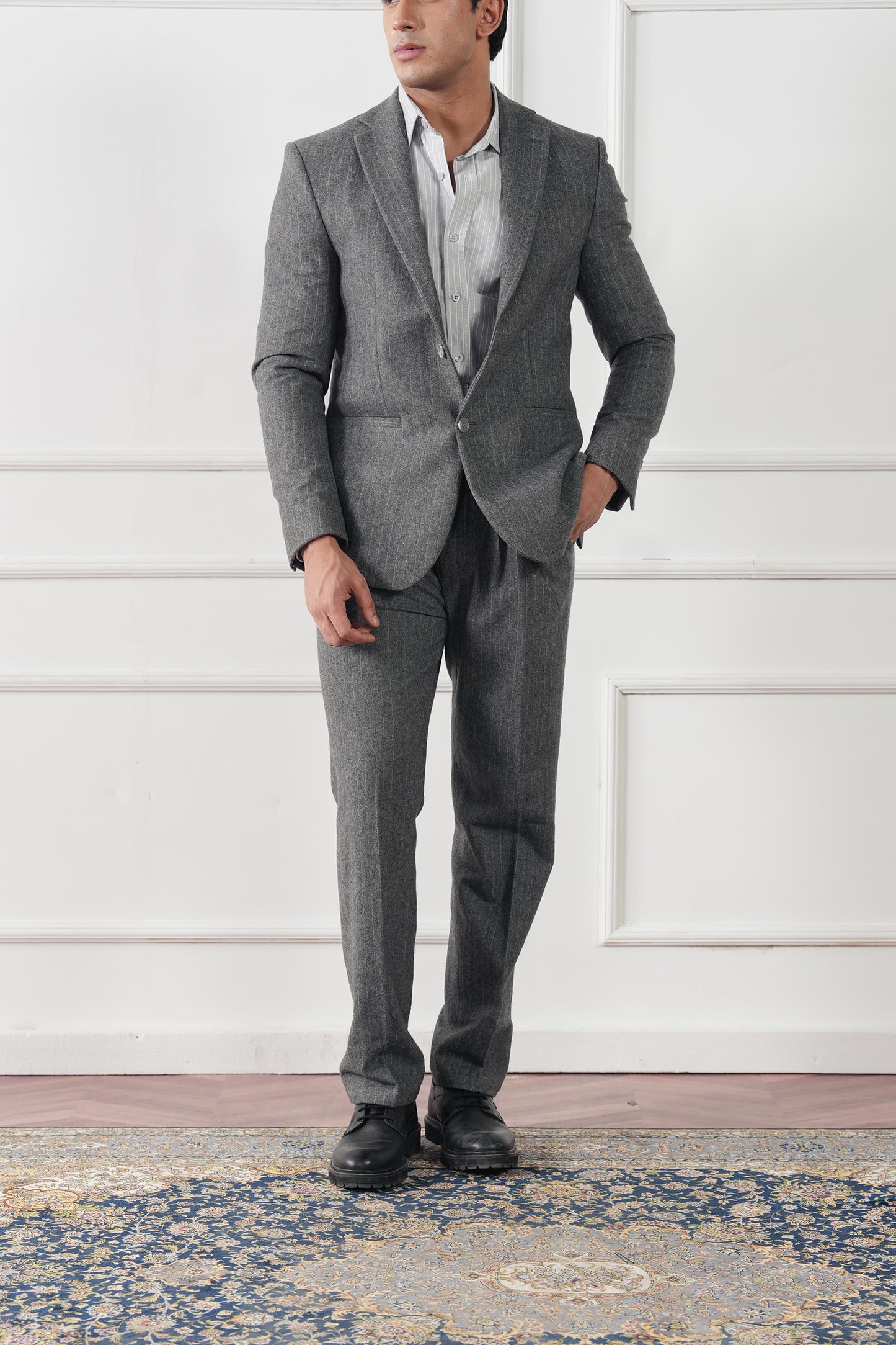 Signature Pinstripe Blazer (MWC-05)