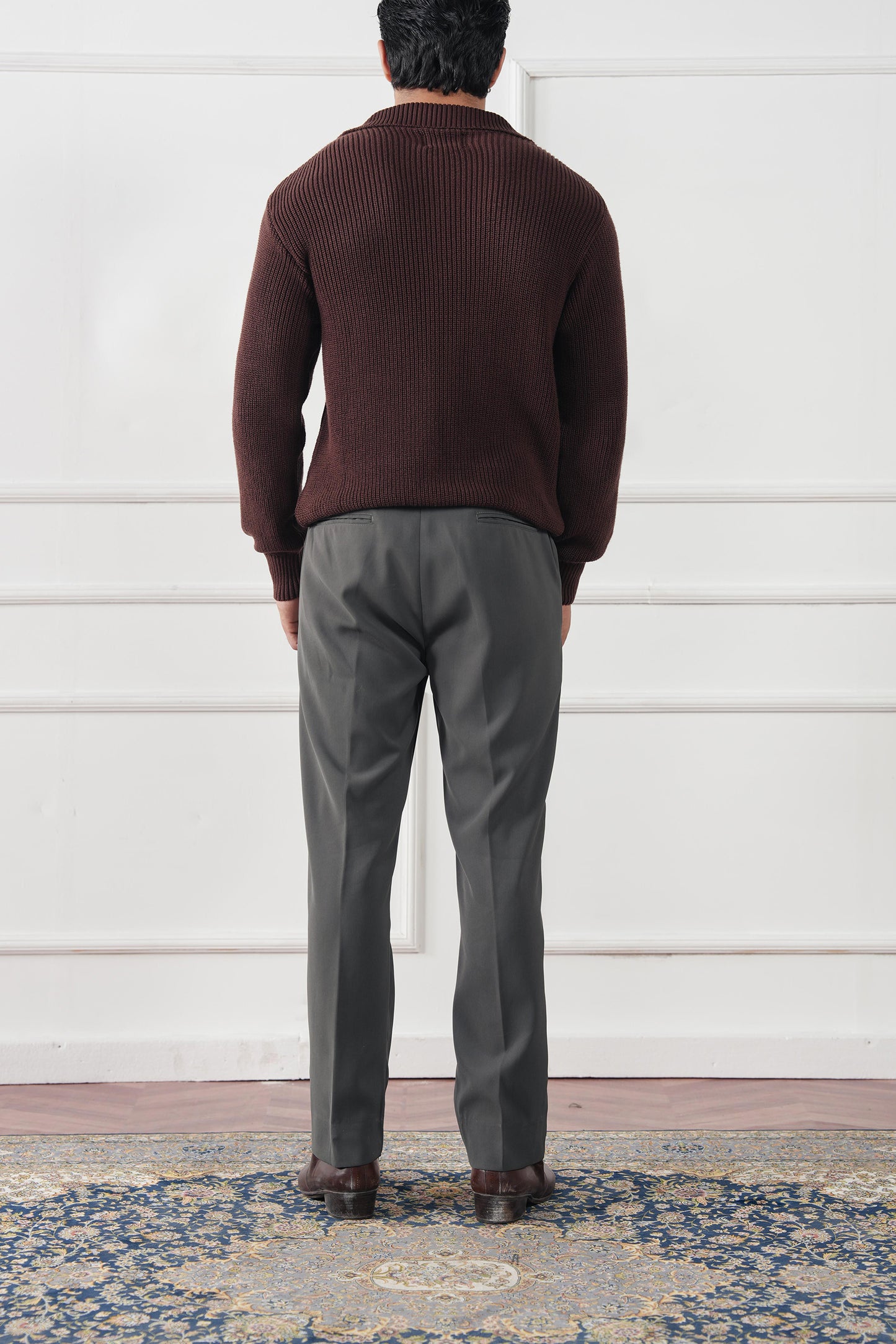 Quarter Zip Knit Sweater (MKZ-03)