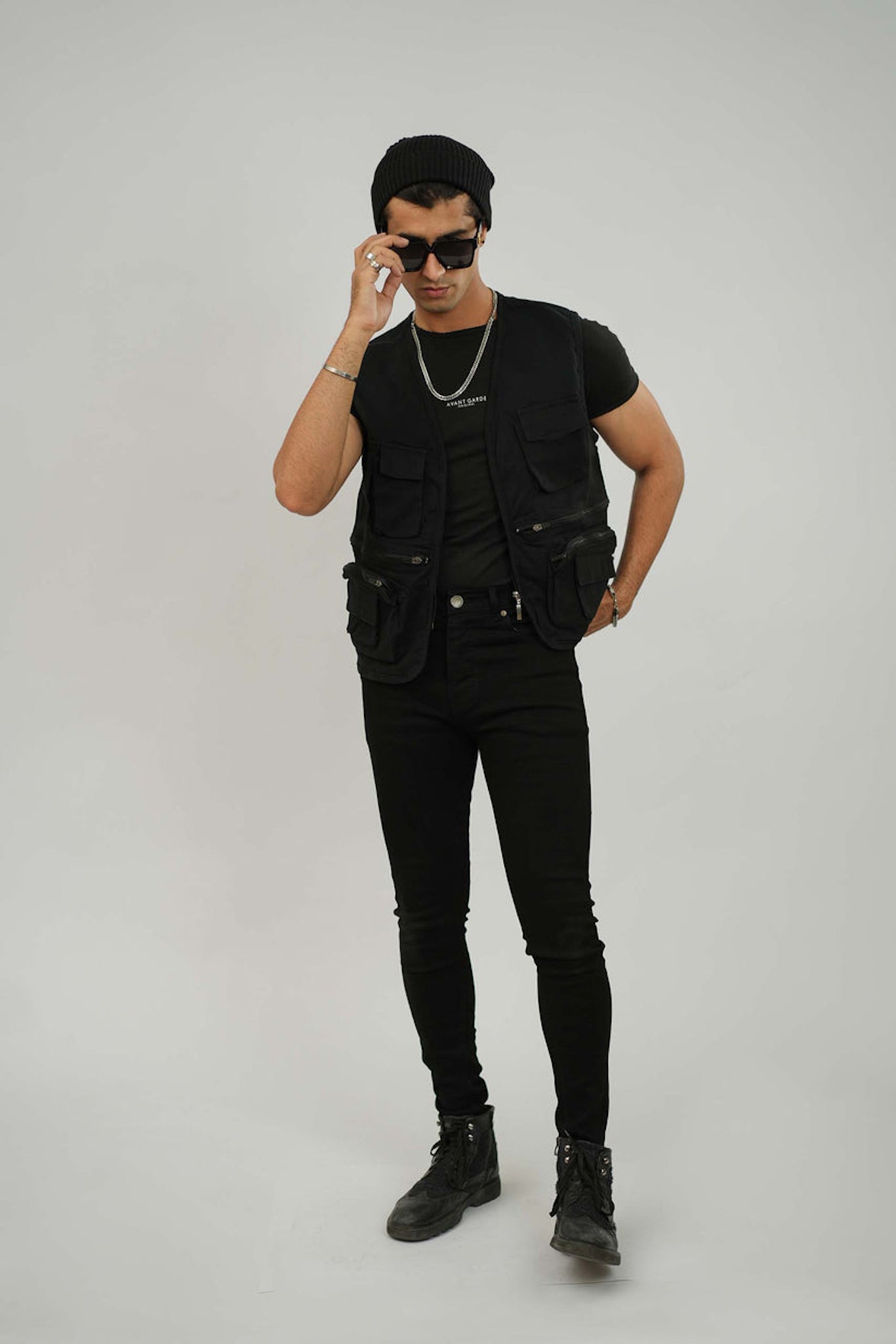 Black Utility Vest