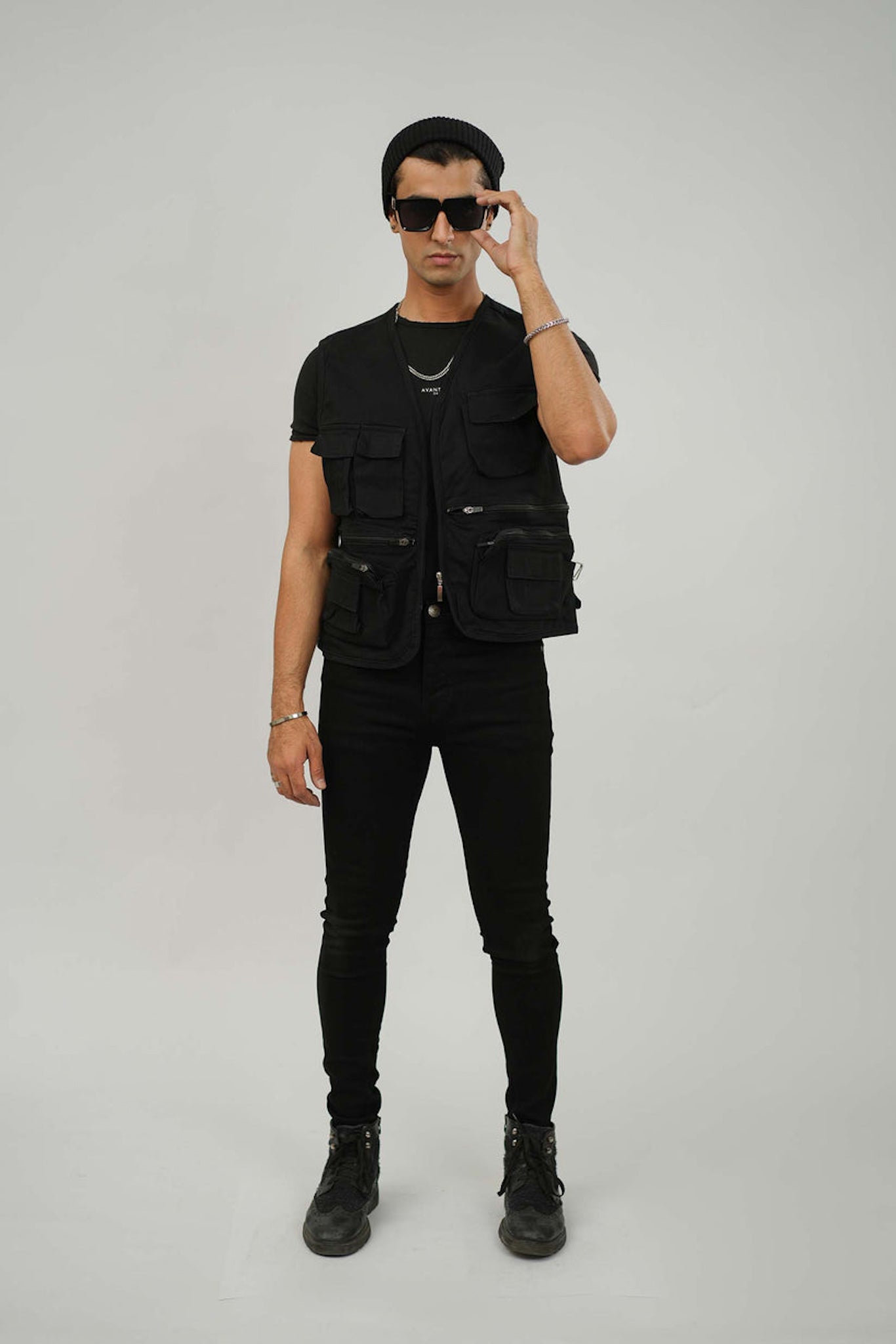 Black Utility Vest