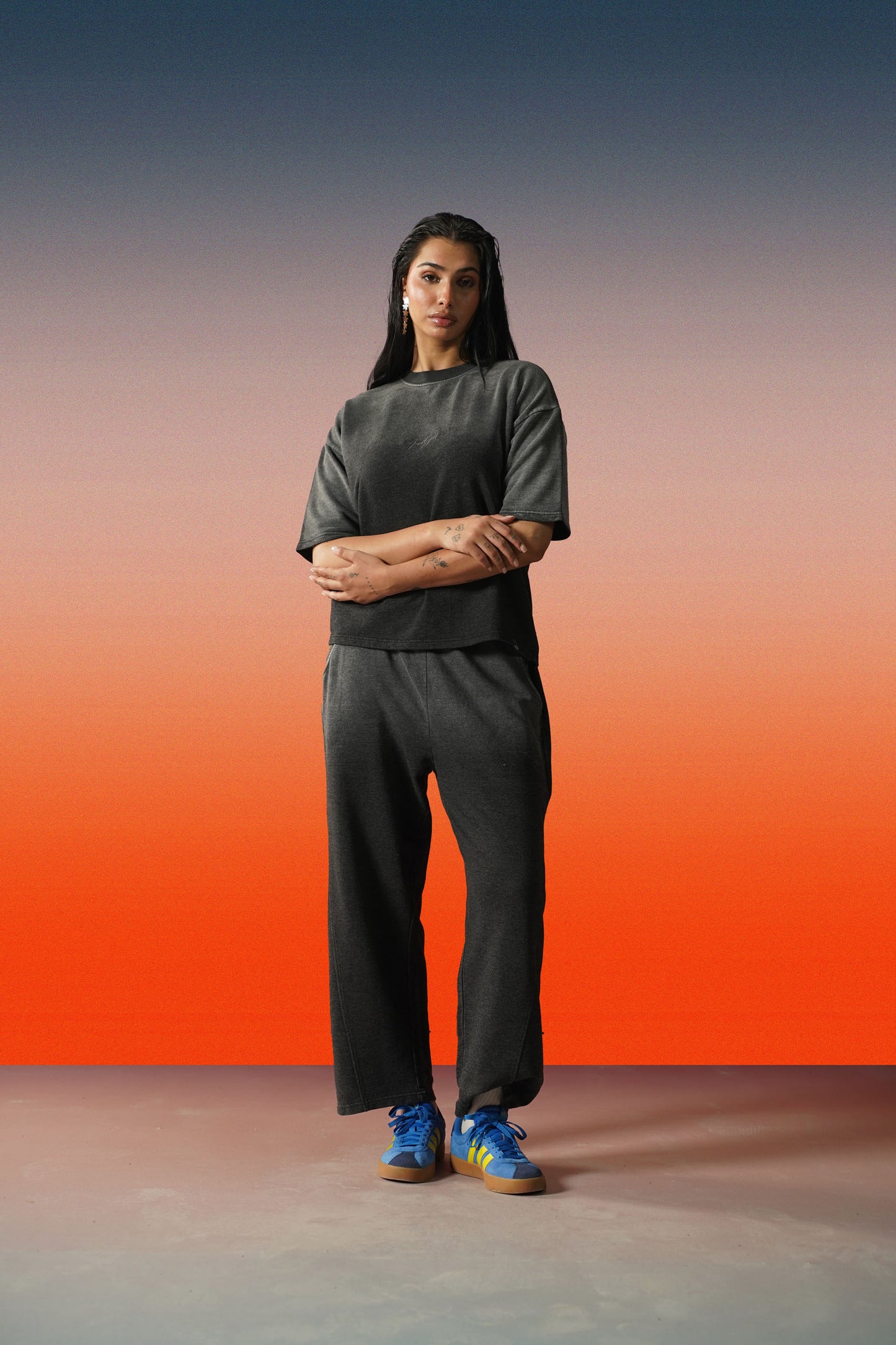 Gradient Washed Relaxed Fit Heavyweight Trouser
