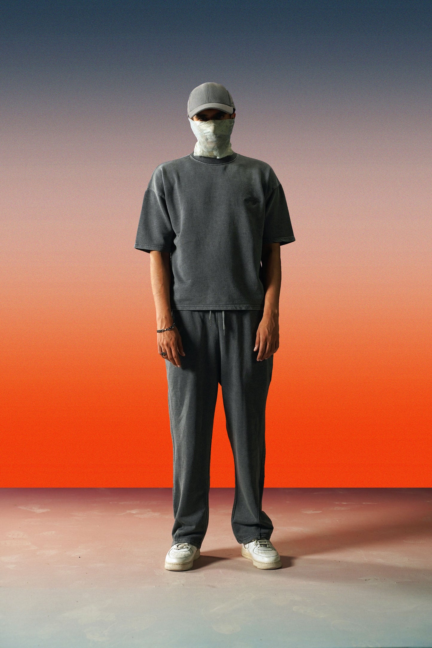 Acid Washed Relaxed Fit Heavyweight Trouser