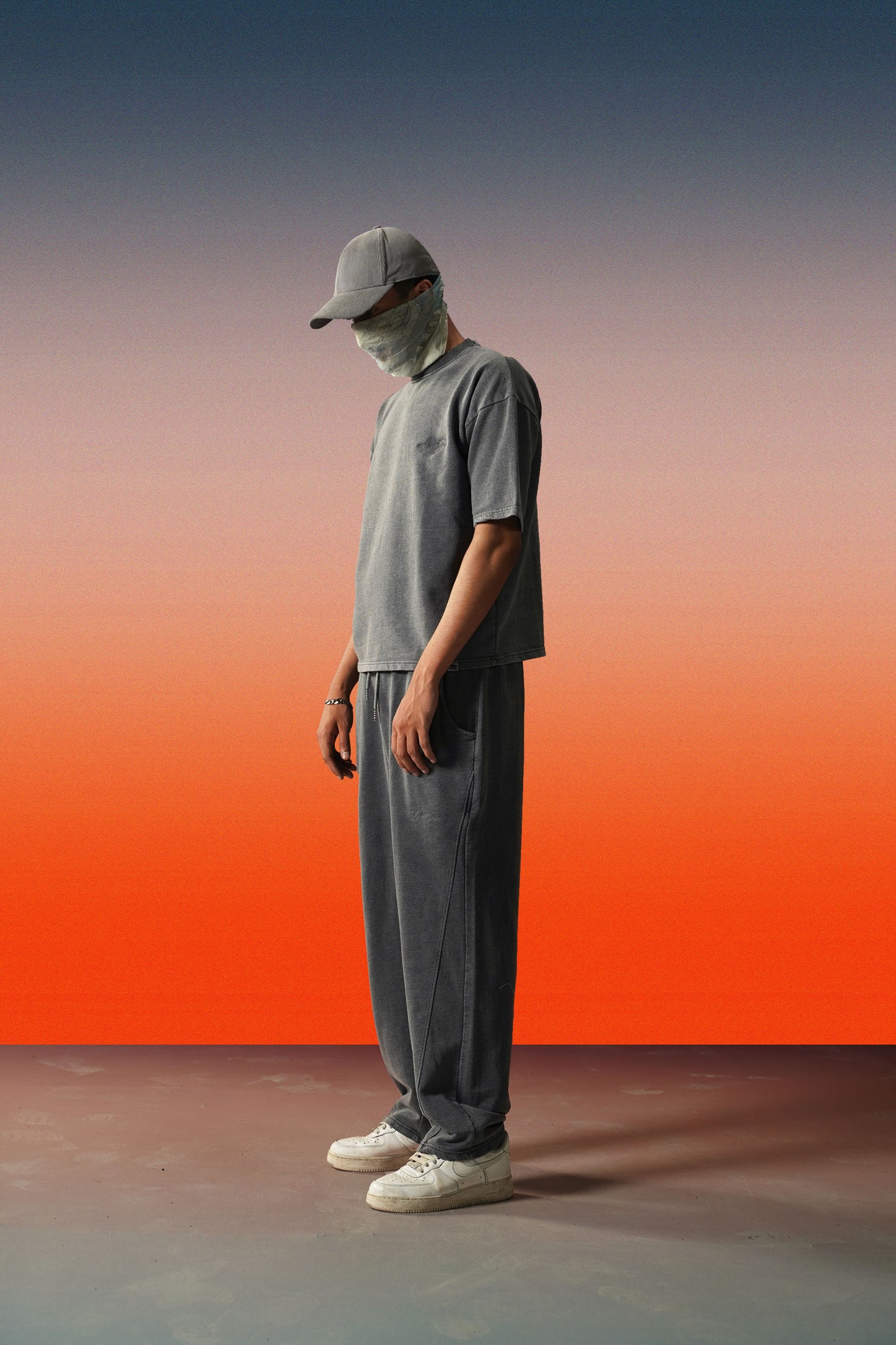Acid Washed Relaxed Fit Heavyweight Trouser