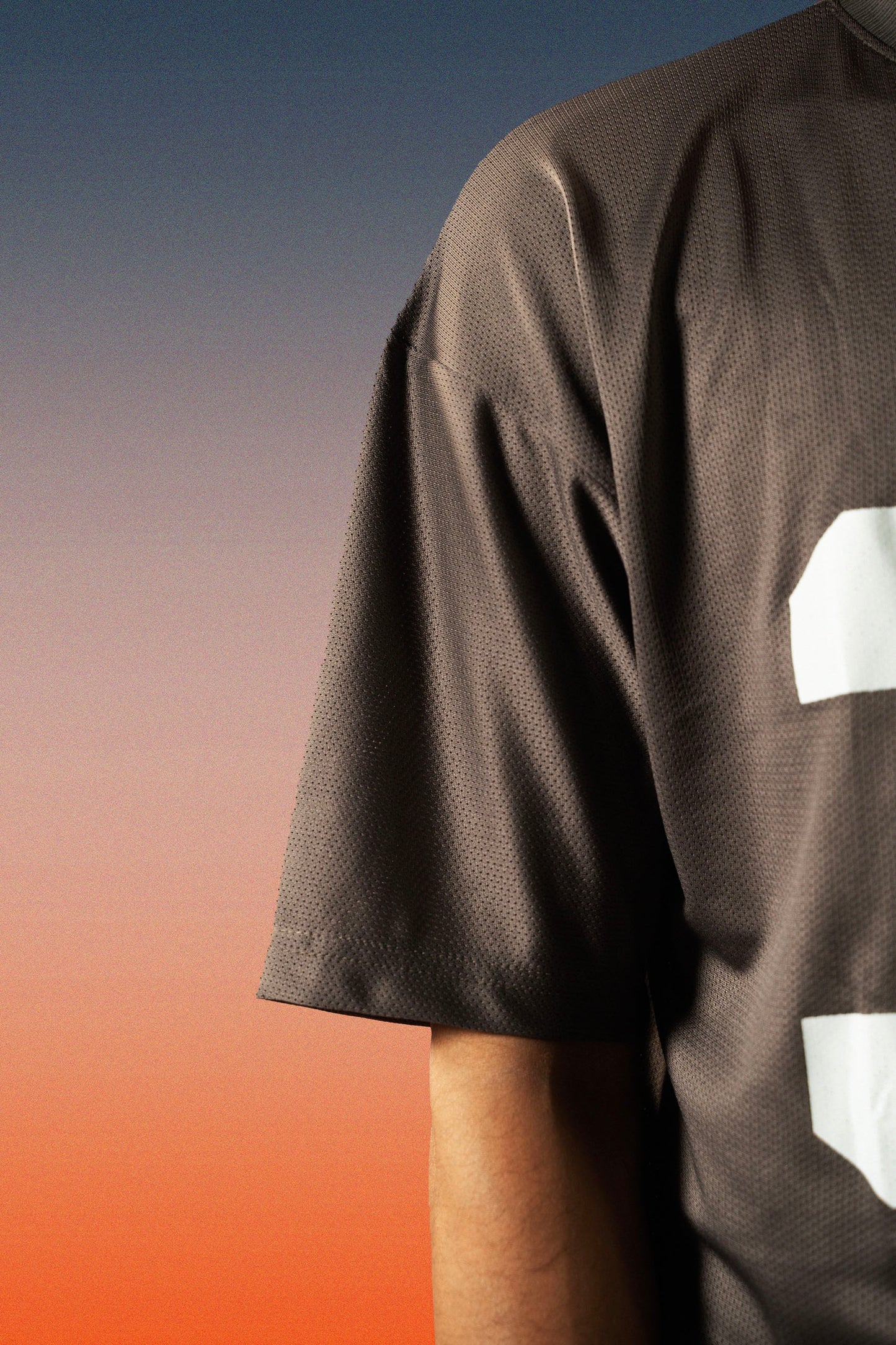 AG 33 Grey Mesh Oversized Tee