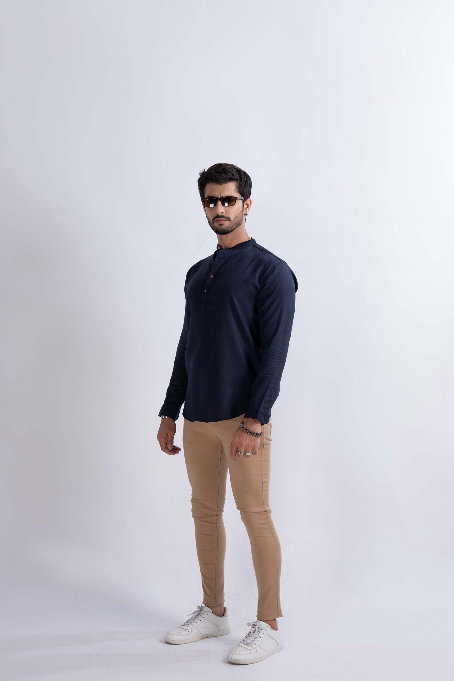 Navy Kurta Shirt