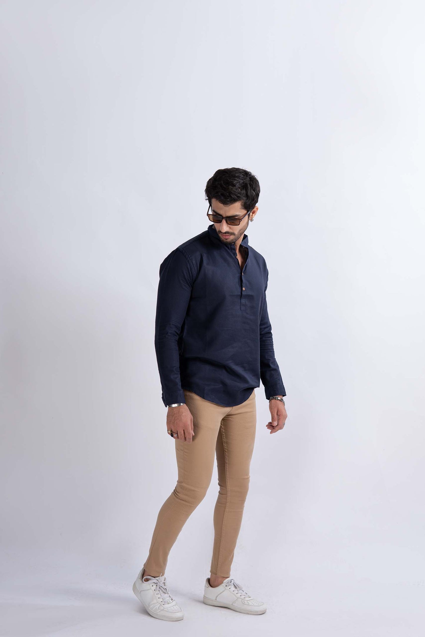 Navy Kurta Shirt