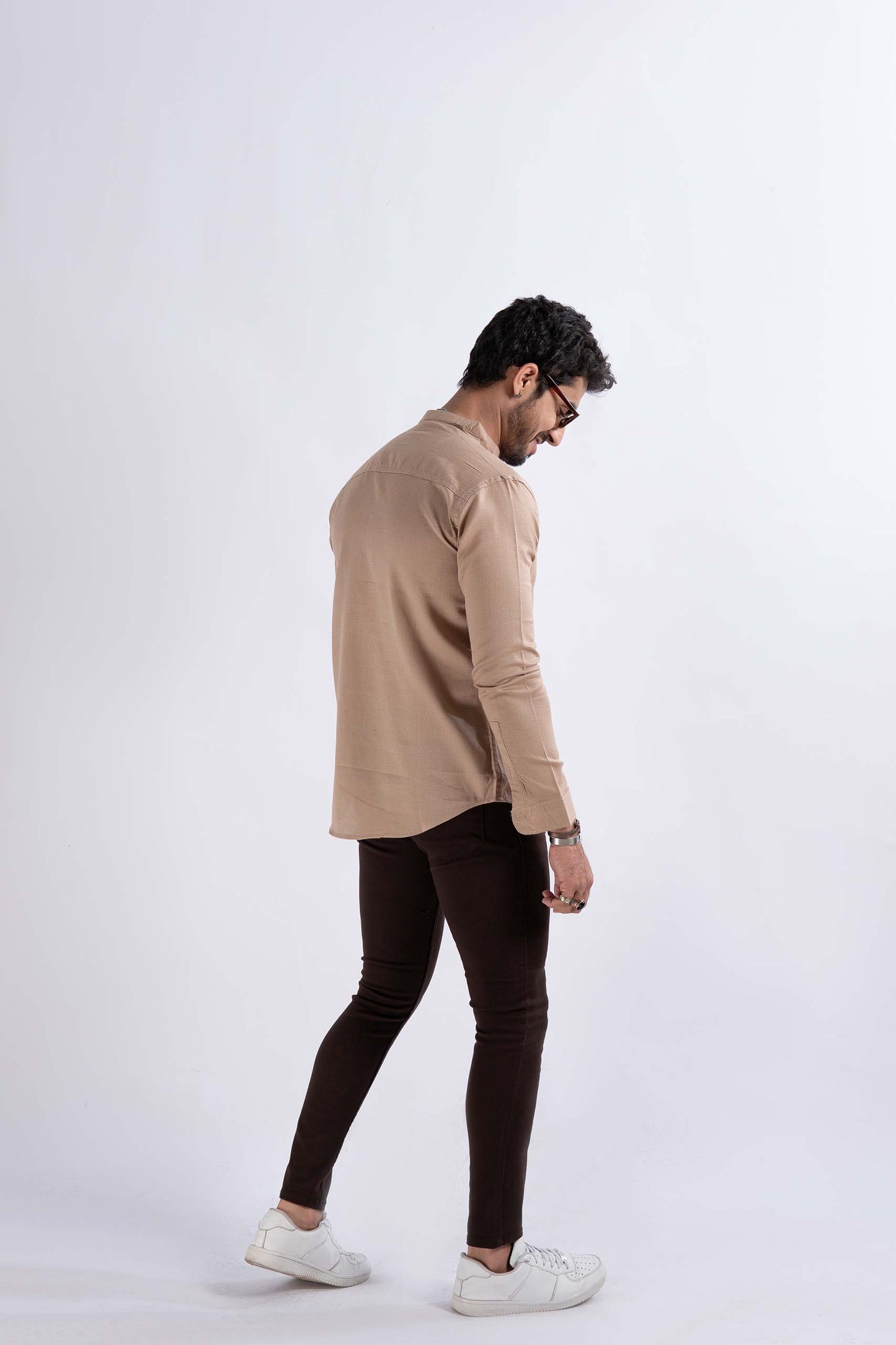 Cream Kurta Shirt