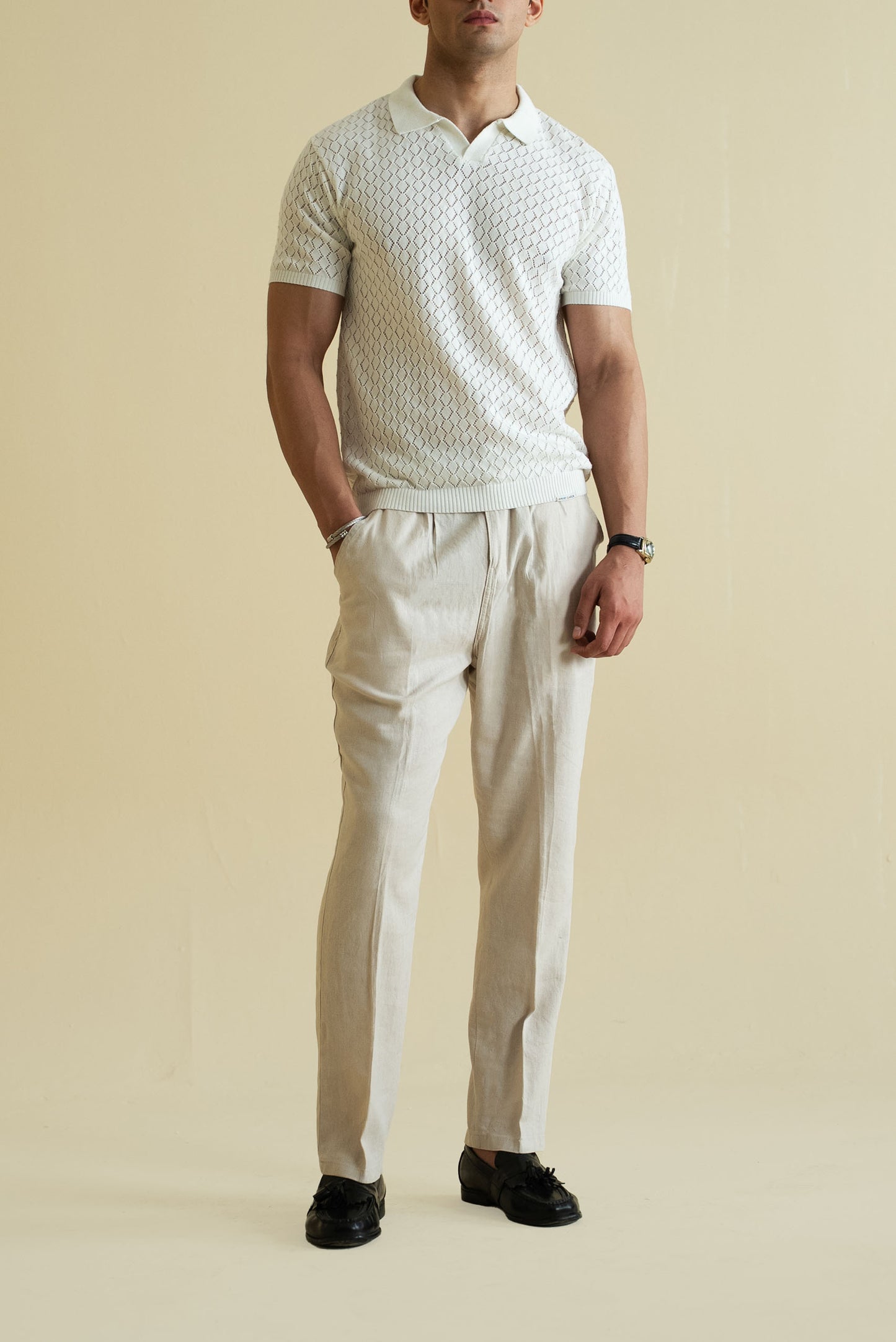 Crochet Knitted Polo Shirt (KPS-09)