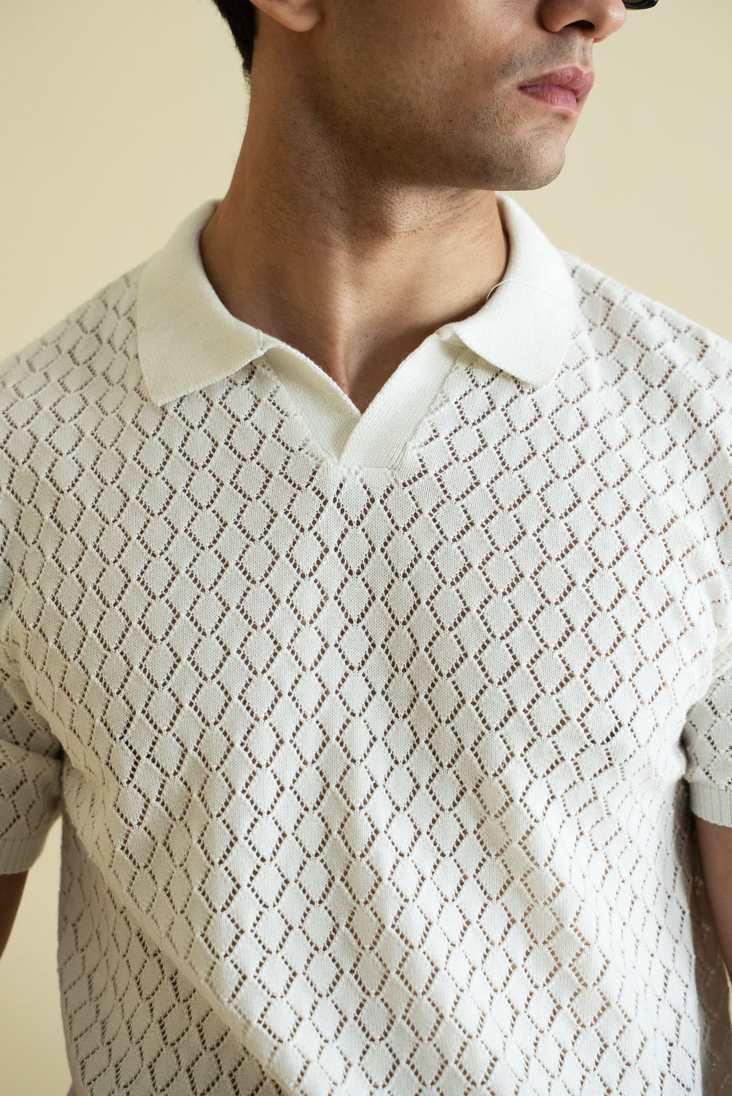 Crochet Knitted Polo Shirt (KPS-09)