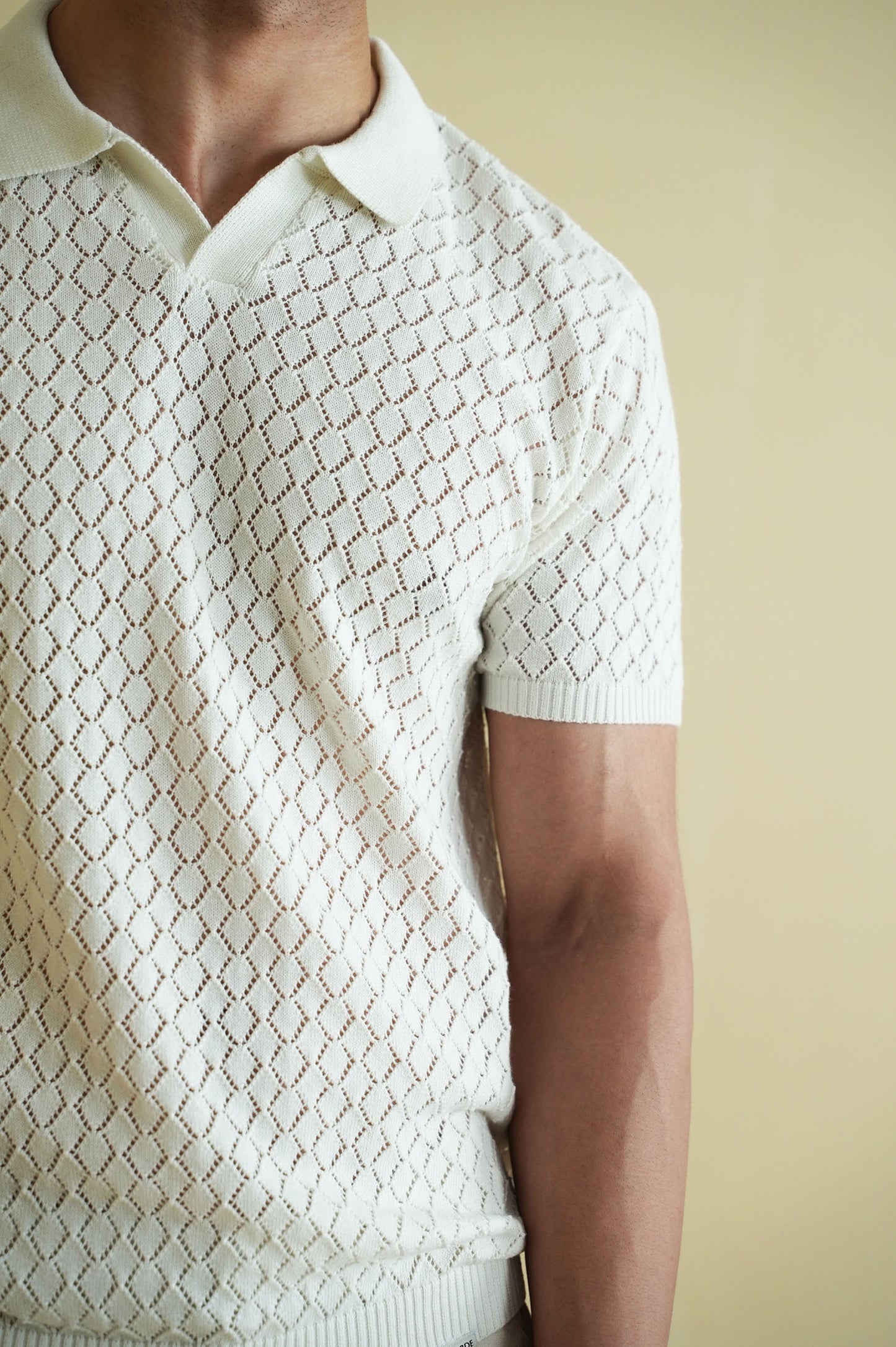 Crochet Knitted Polo Shirt (KPS-09)