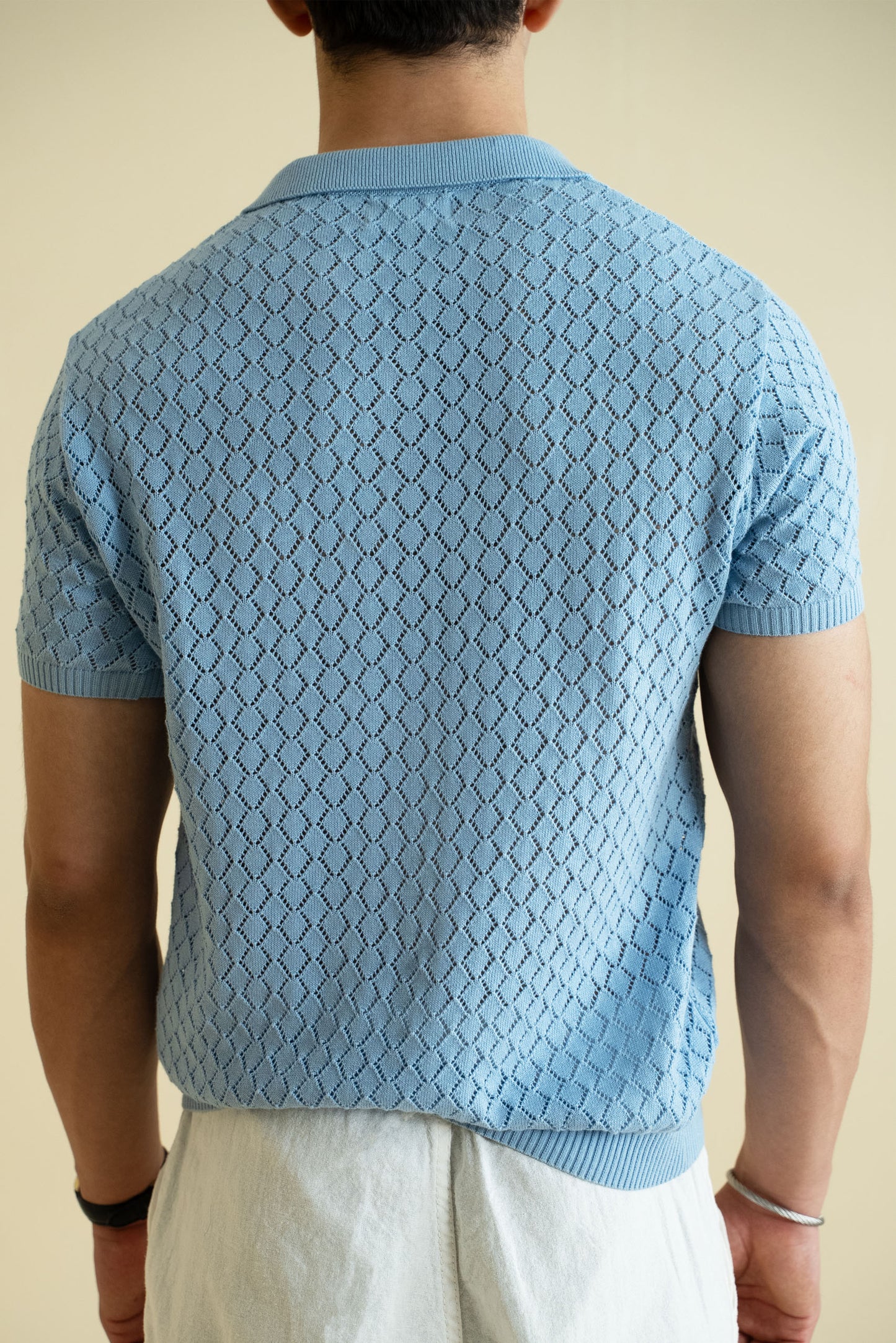 Crochet Knitted Polo Shirt (KPS-13)