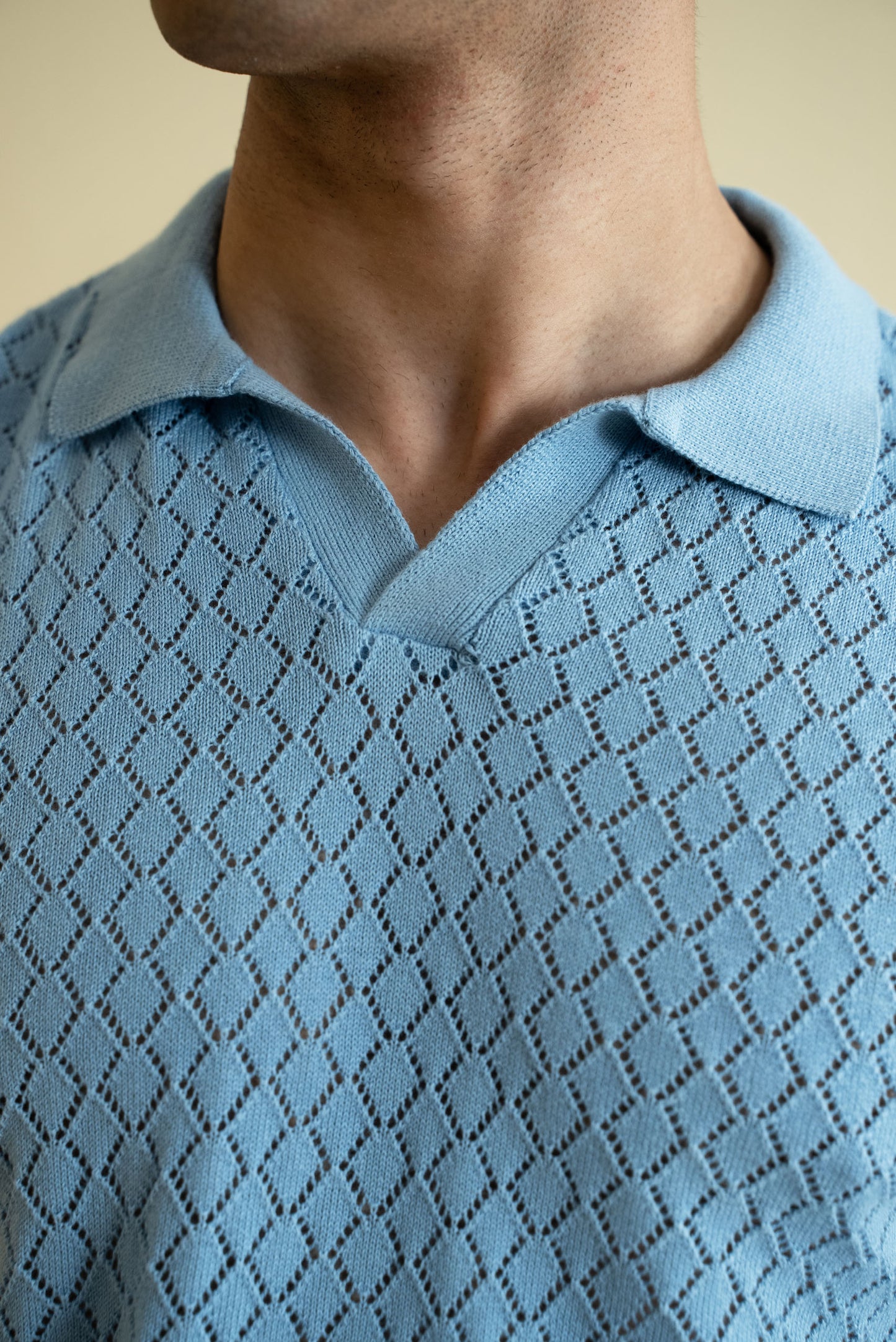 Crochet Knitted Polo Shirt (KPS-13)