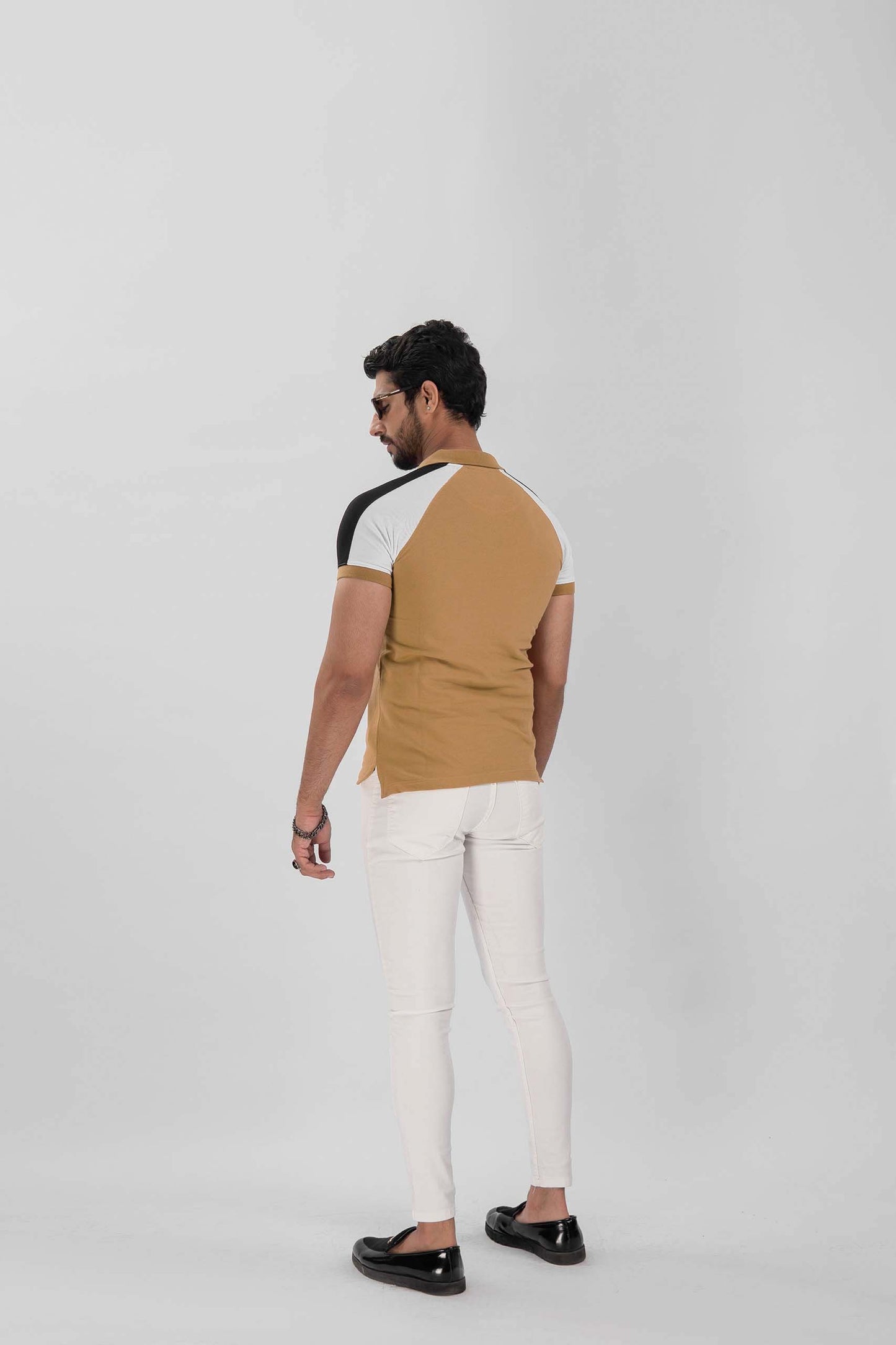 Hazelnut Raglan Flex Polo Shirt