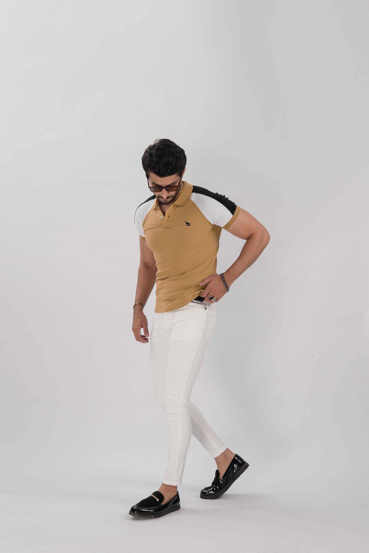 Hazelnut Raglan Flex Polo Shirt