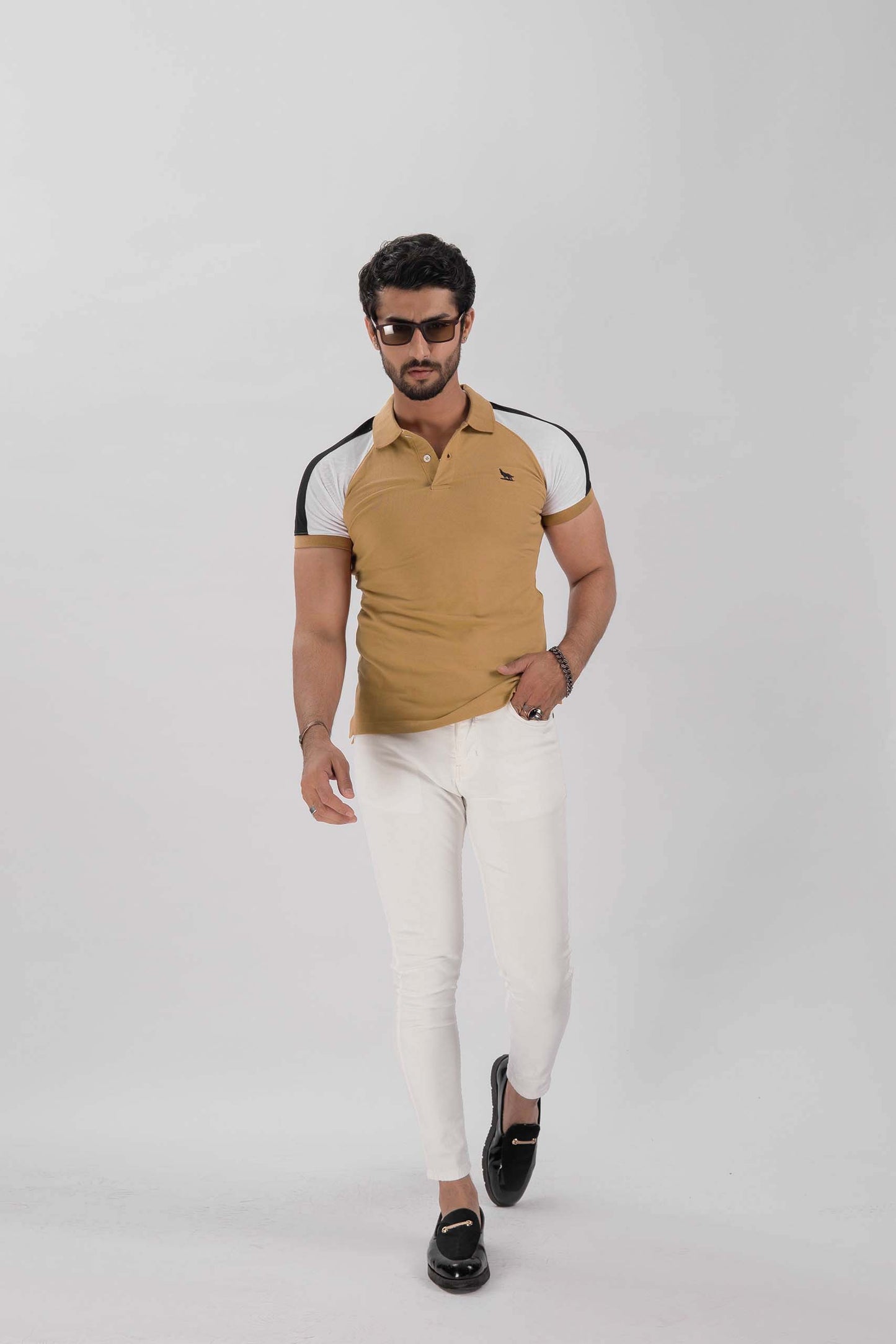 Hazelnut Raglan Flex Polo Shirt