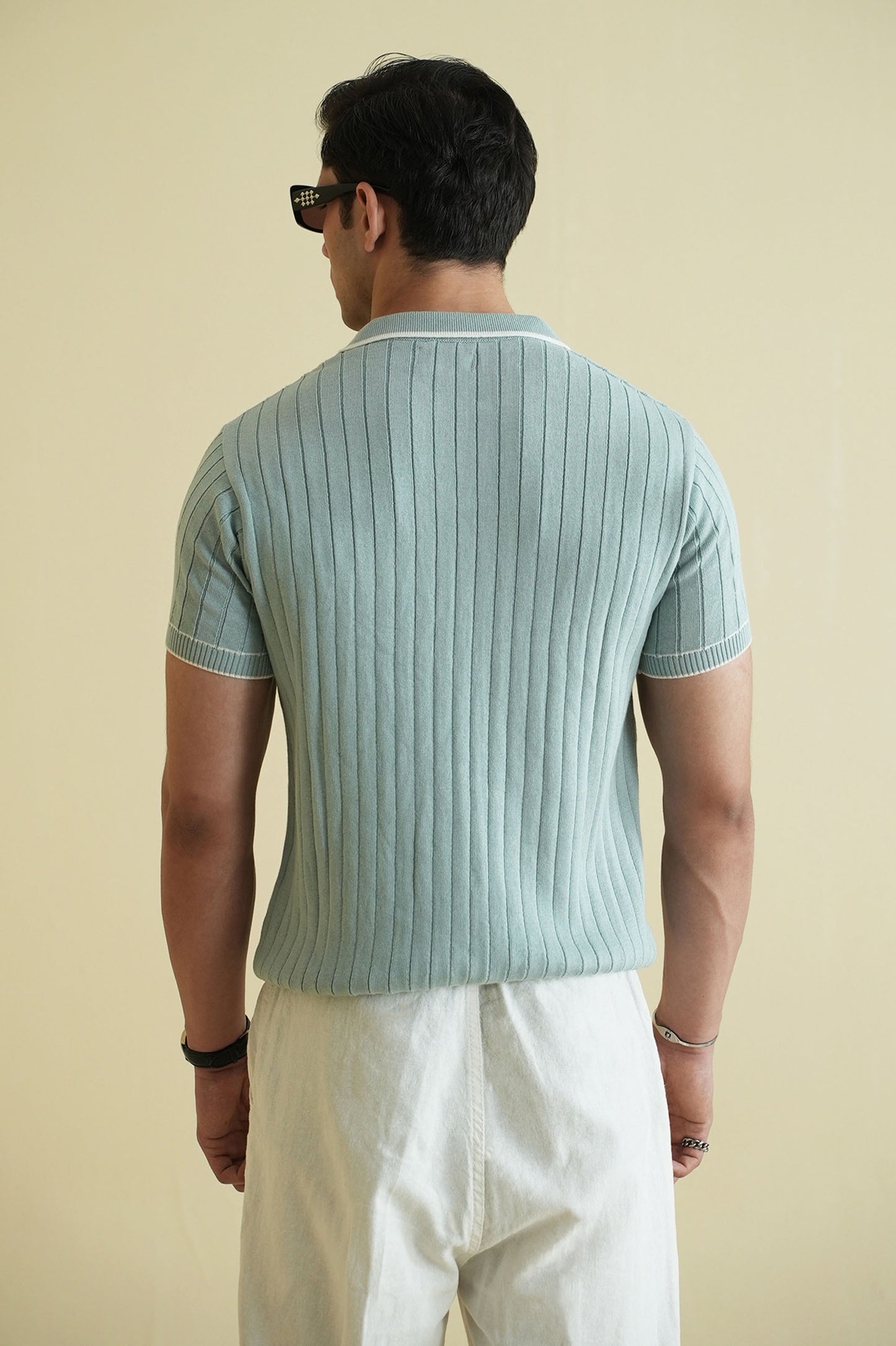 Drop Needle Knitted Polo Shirt (KPS-20)