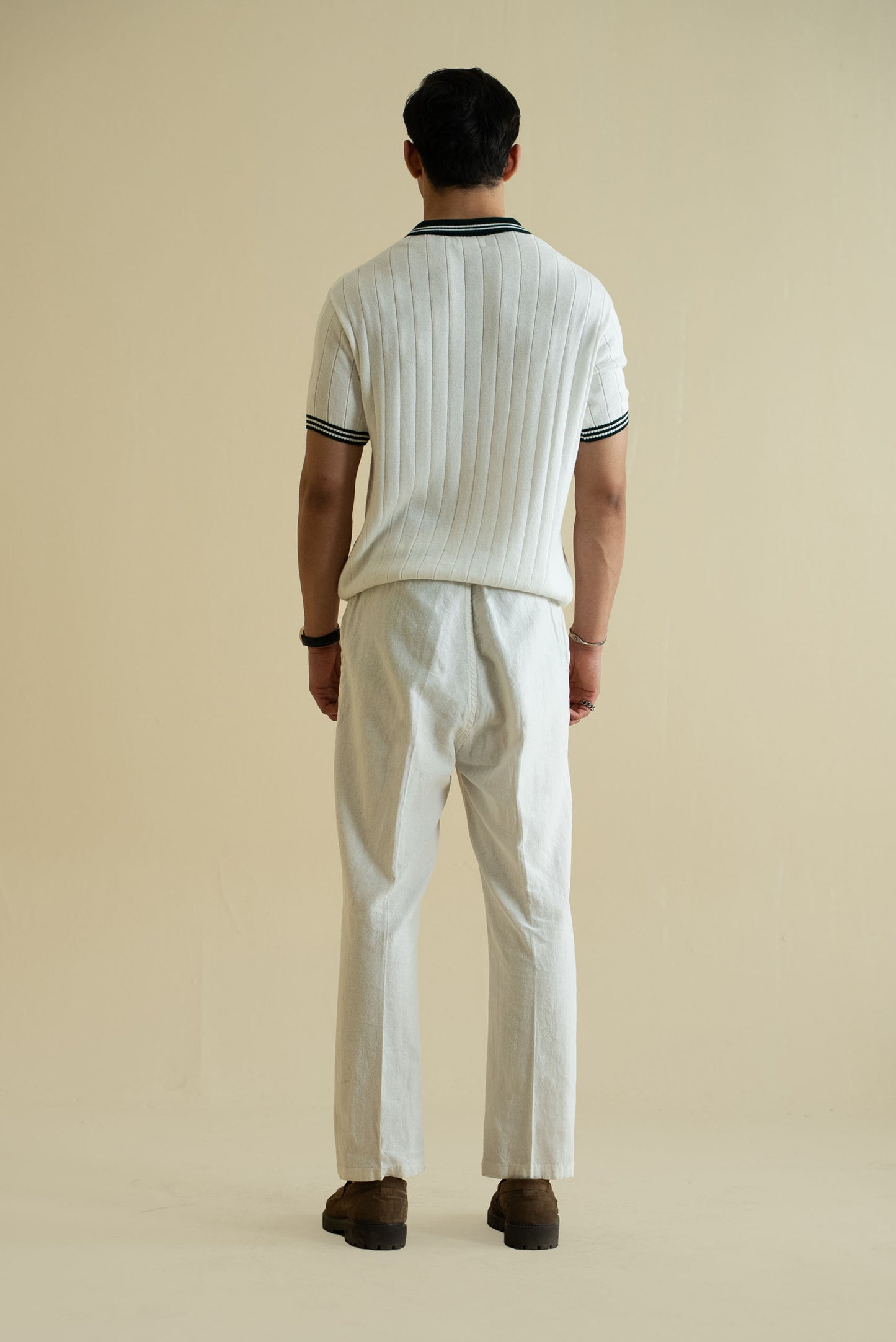Drop Needle Knitted Polo Shirt (KPS-18)