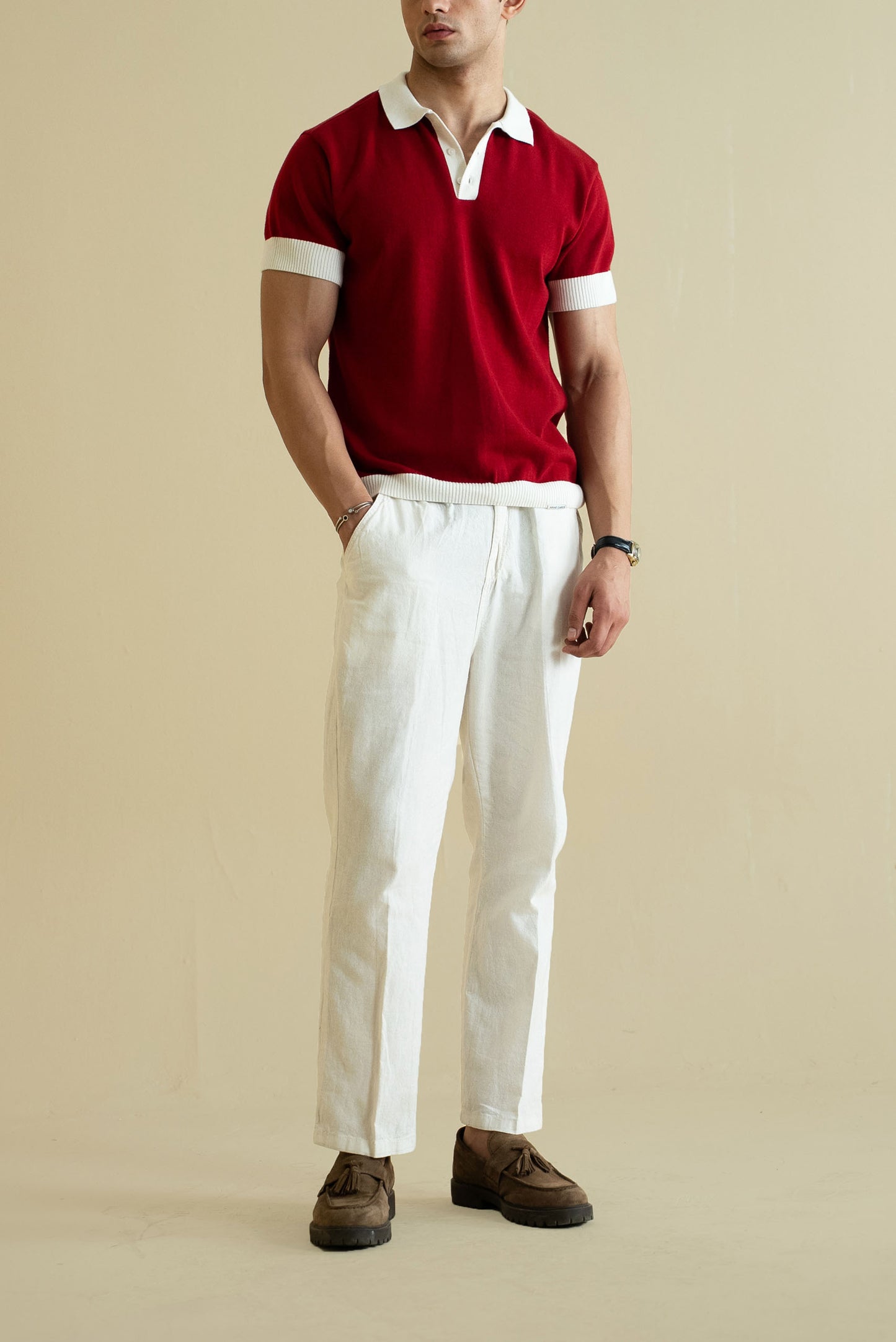 Fine Knit Polo Shirt (KPS-07)