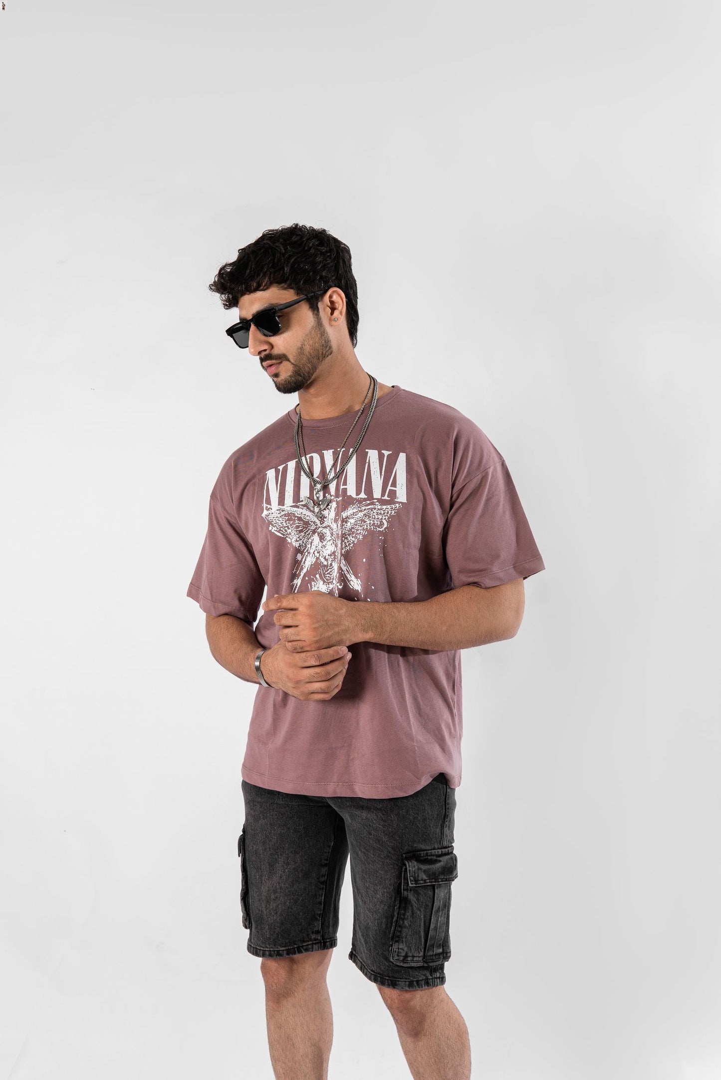 Black Denim Cargo Shorts