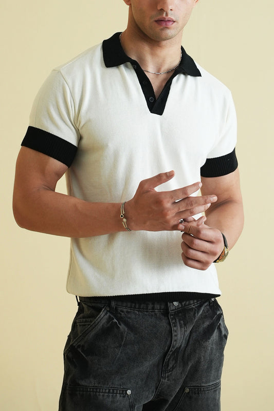 Fine Knit Polo Shirt (KPS-08)