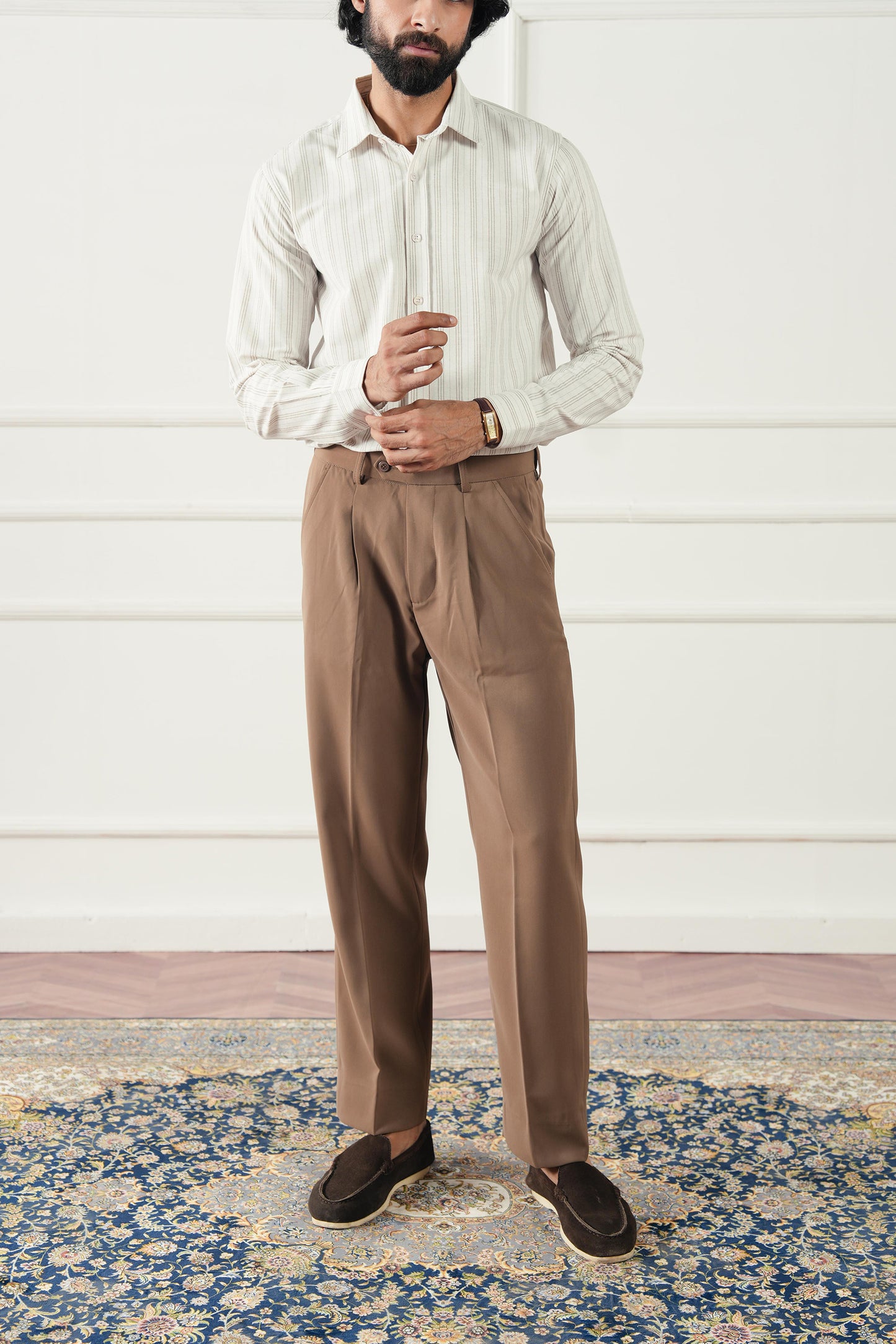 Striped Regular Fit Shirt (MCS-03)