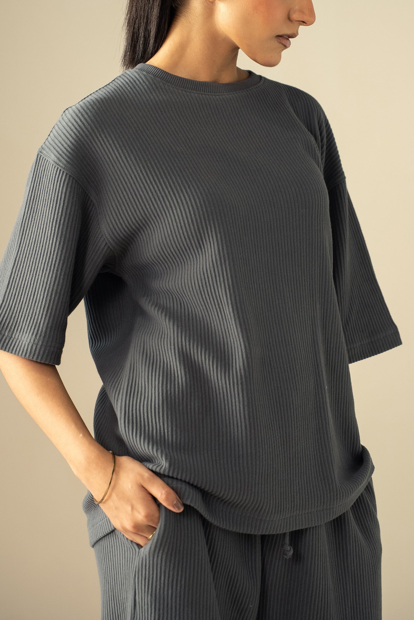 Ottoman Knit Textured T-Shirt (WTS-03)