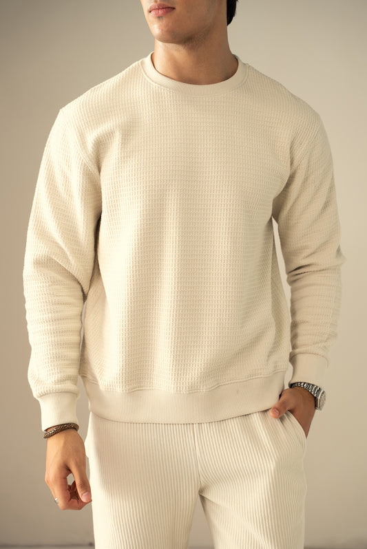 Waffle Knit Sweatshirt (MSS-01)
