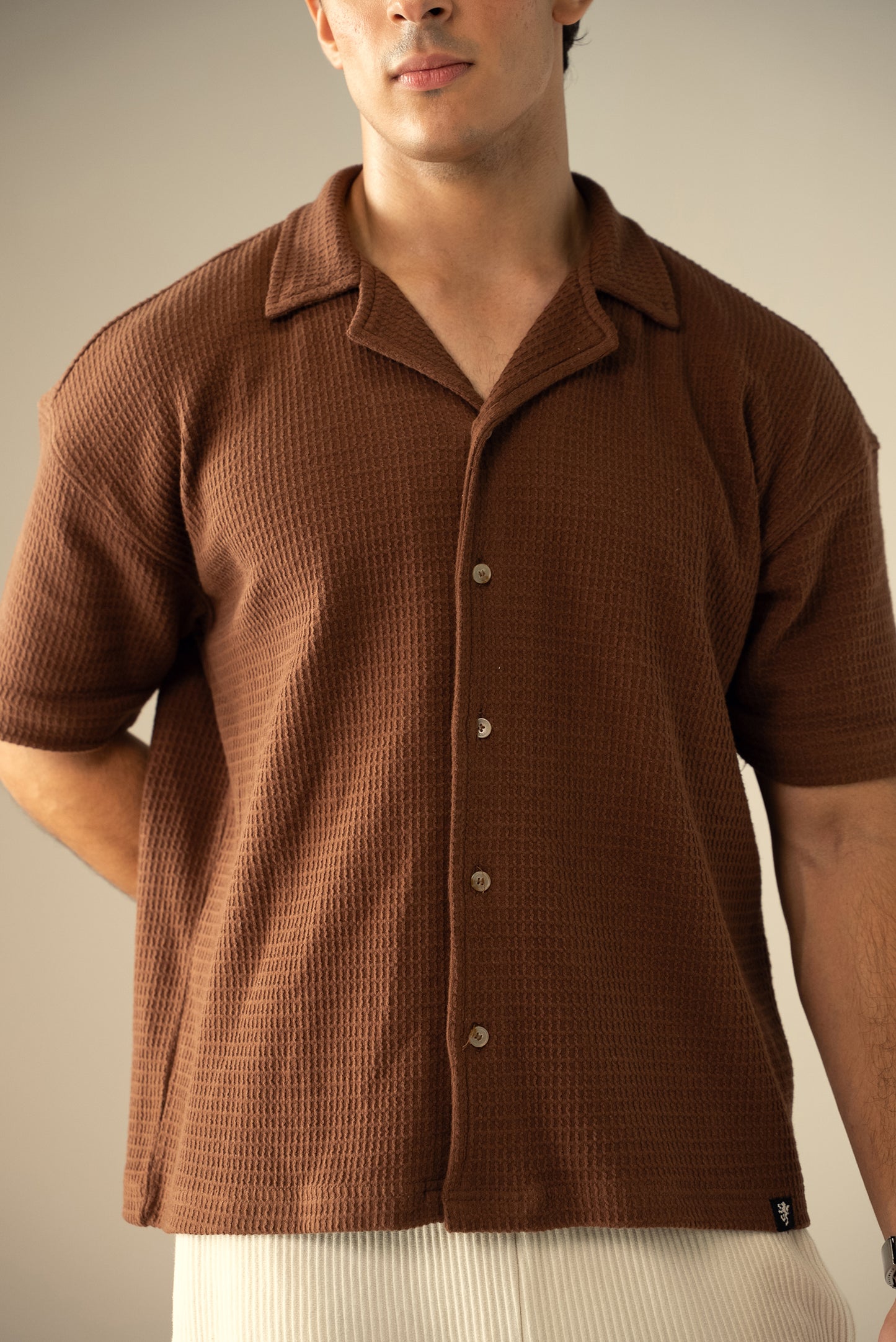 Waffle Knit Cuban Shirt (MBD-01)