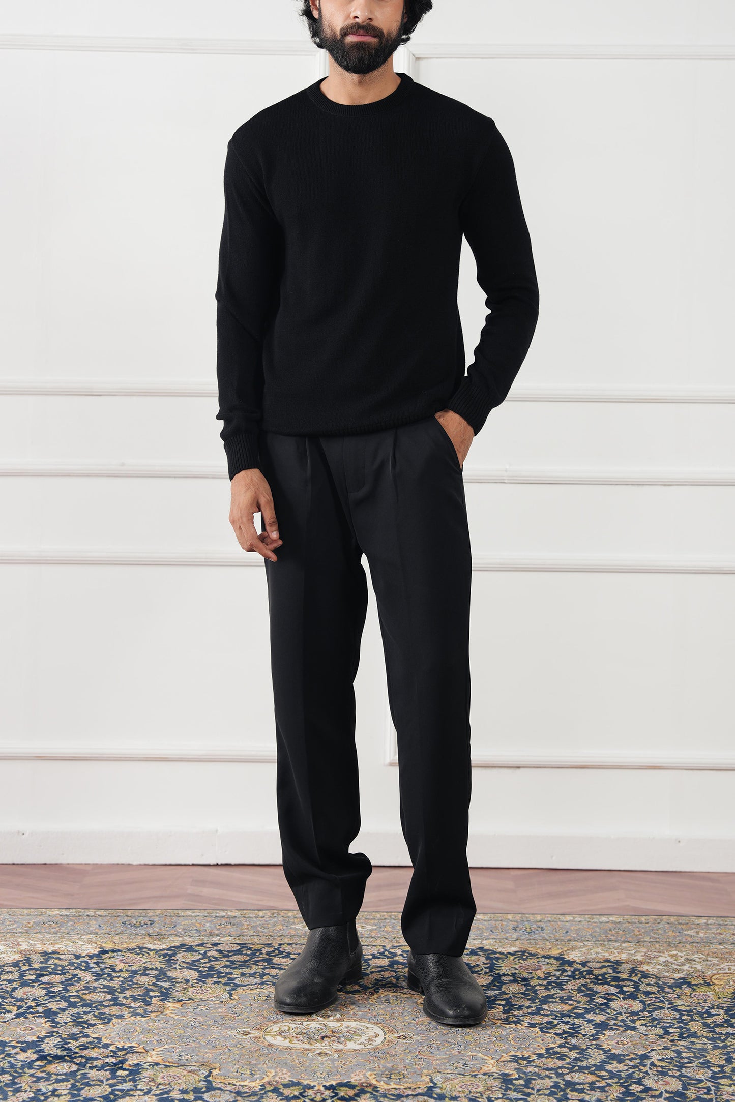Crew Neck Knit Sweater (MKS-03)
