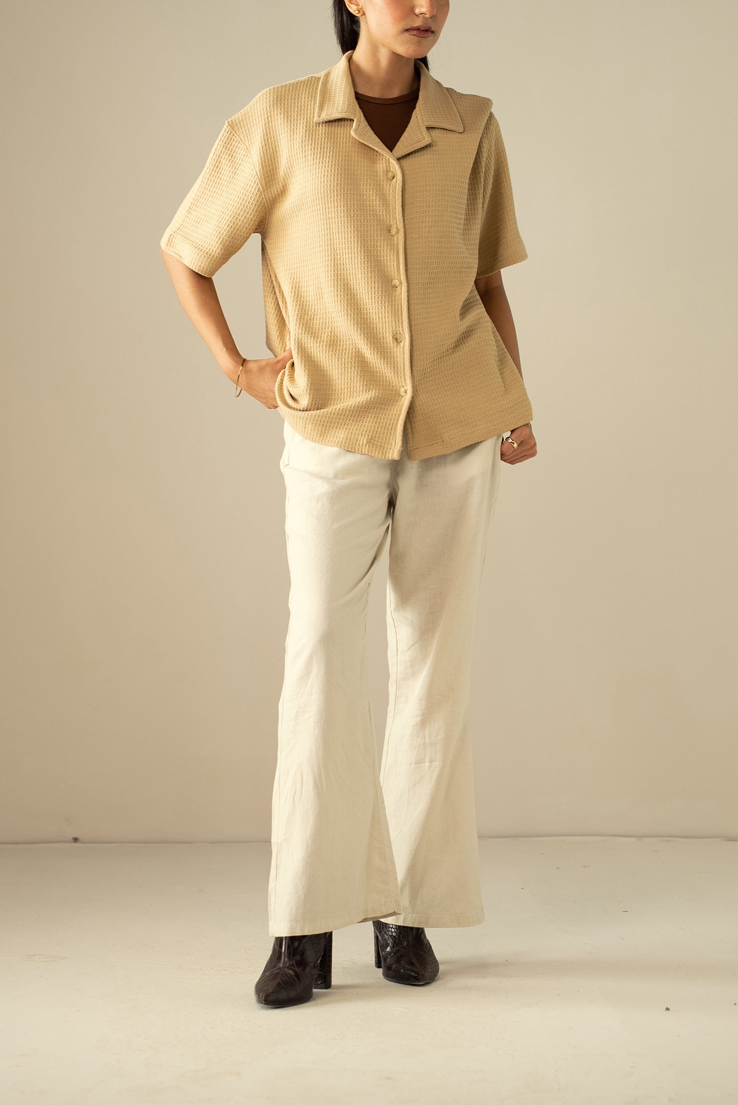Waffle Knit Cuban Shirt (WBD-02)