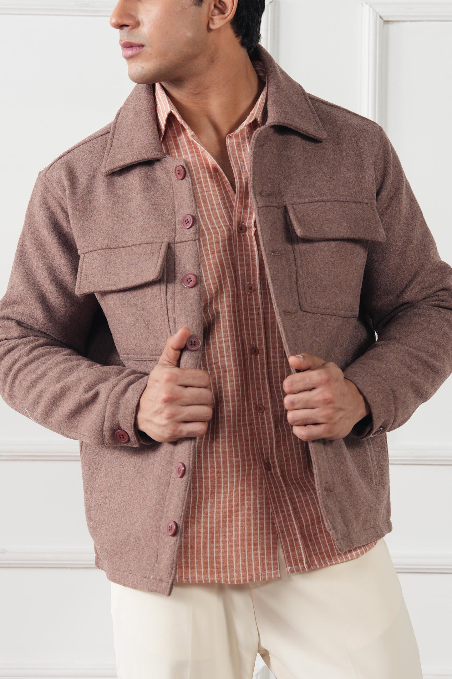 Striped Regular Fit Shirt (MCS-04)