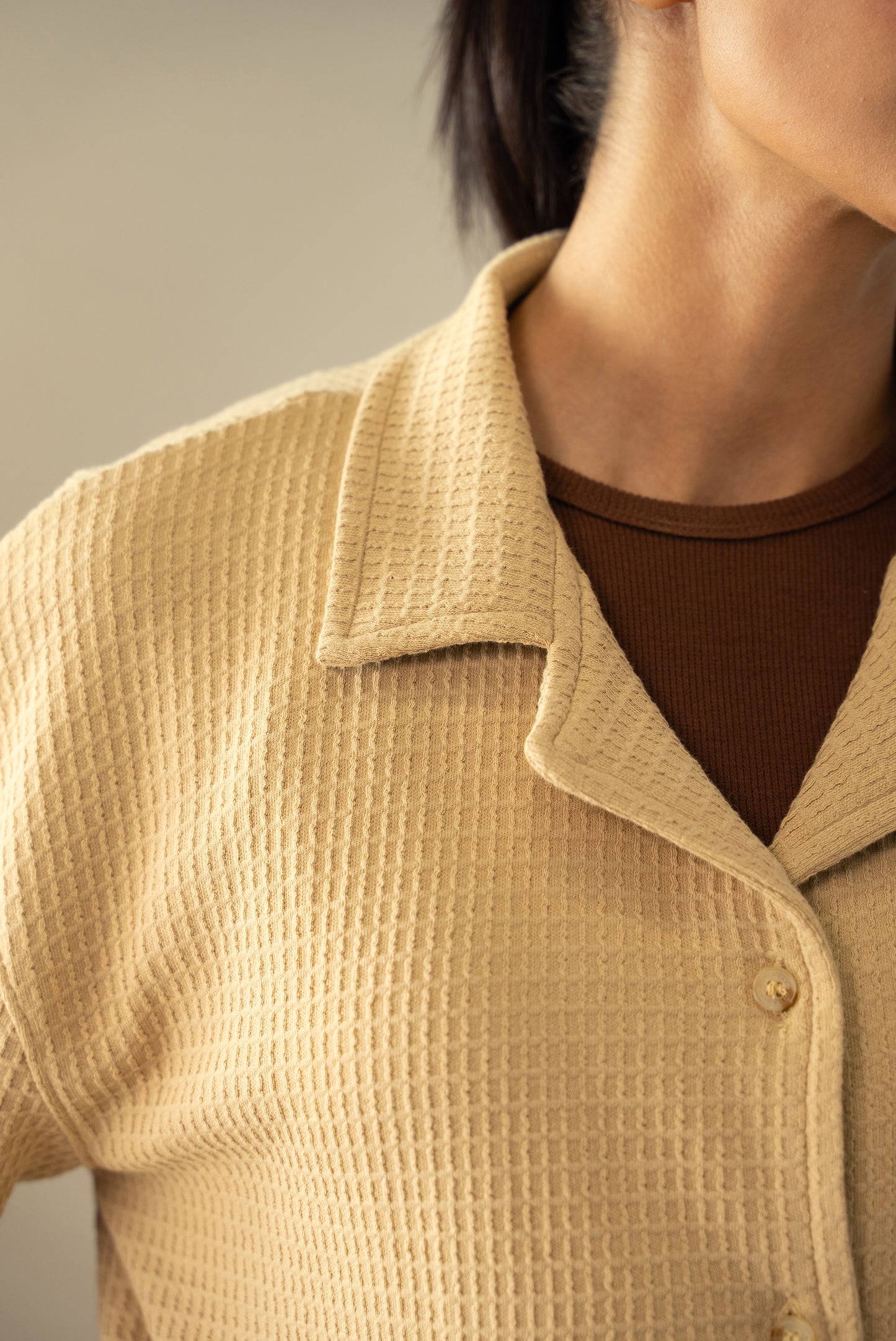 Waffle Knit Cuban Shirt (WBD-02)