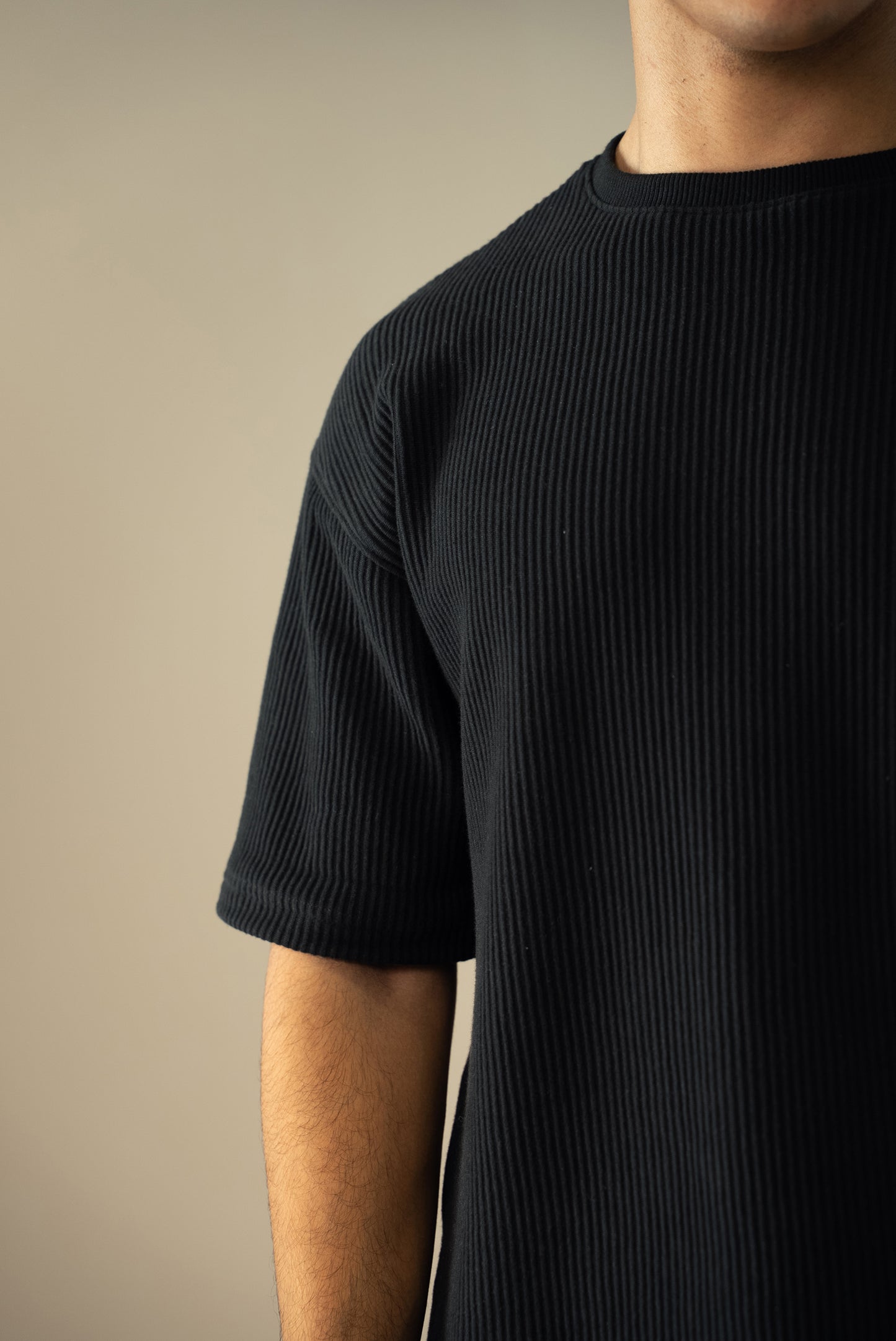 Ottoman Knit Textured T-Shirt (OST-01)