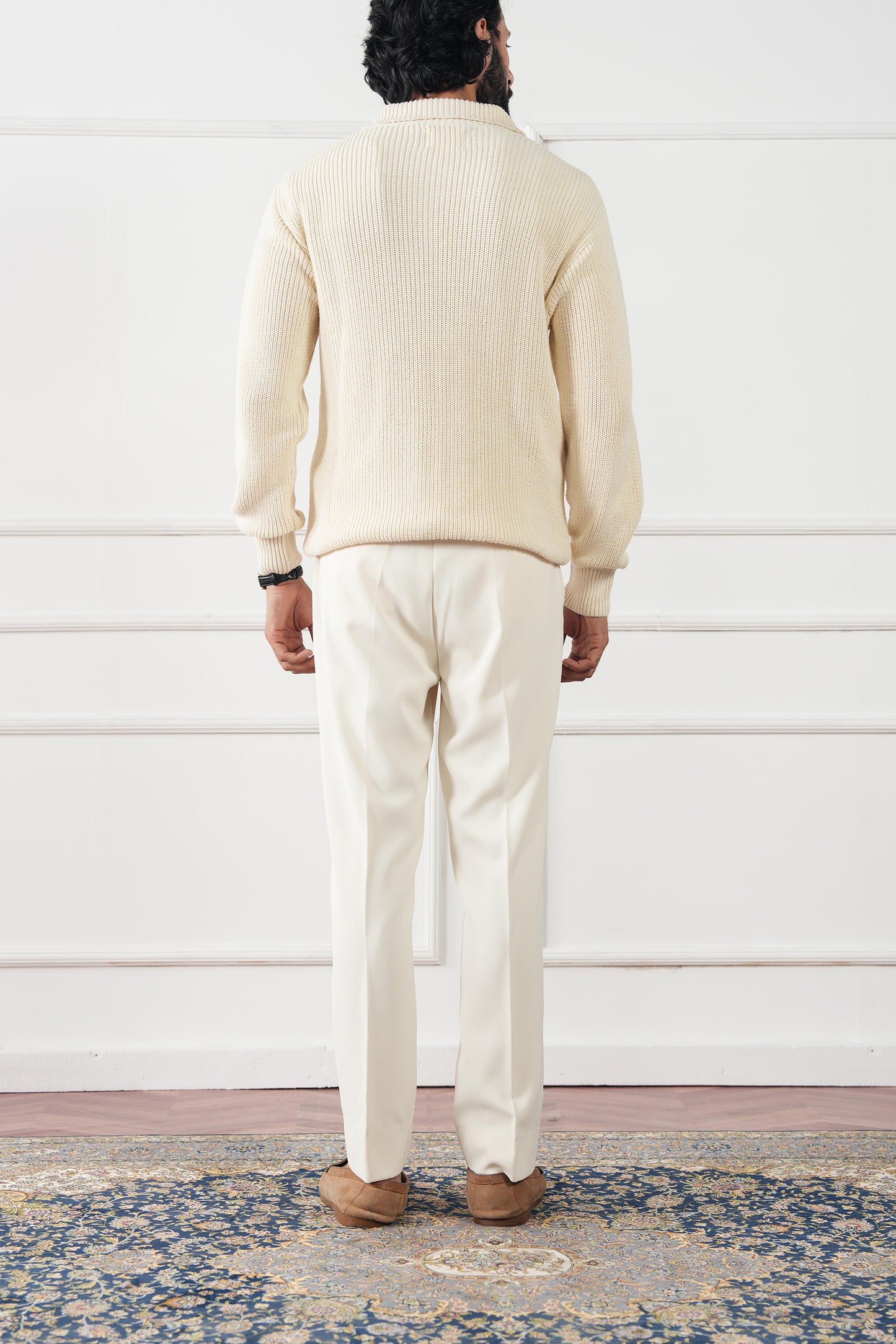 Quarter Zip Knit Sweater (MKZ-02)