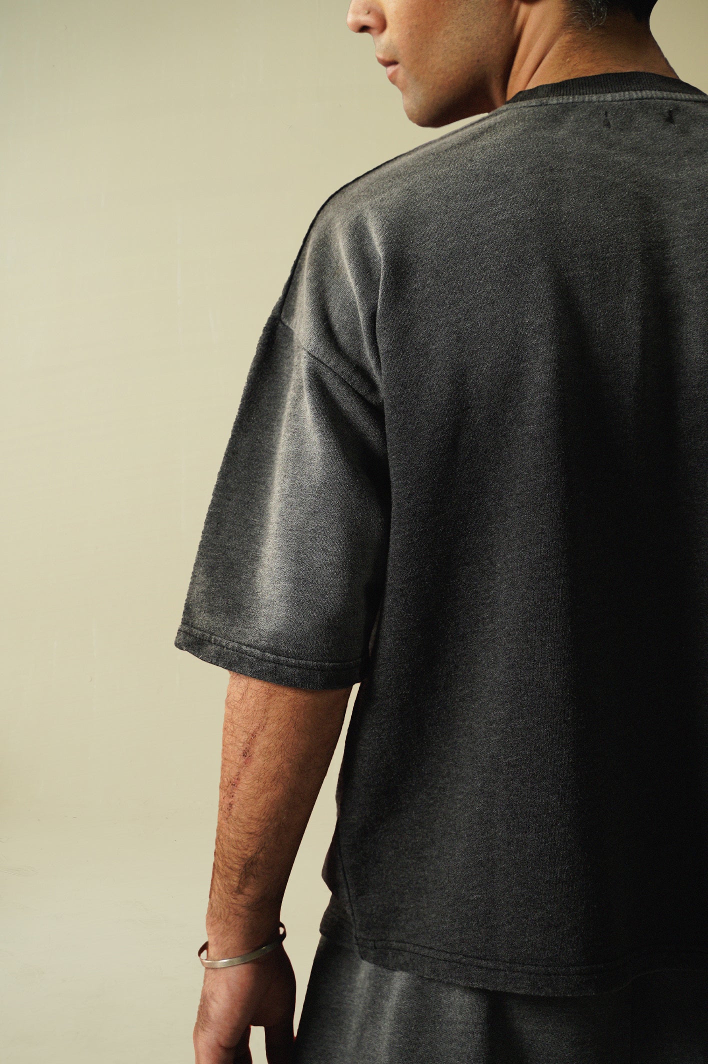 Gradient Washed Cropped Heavyweight T-Shirt