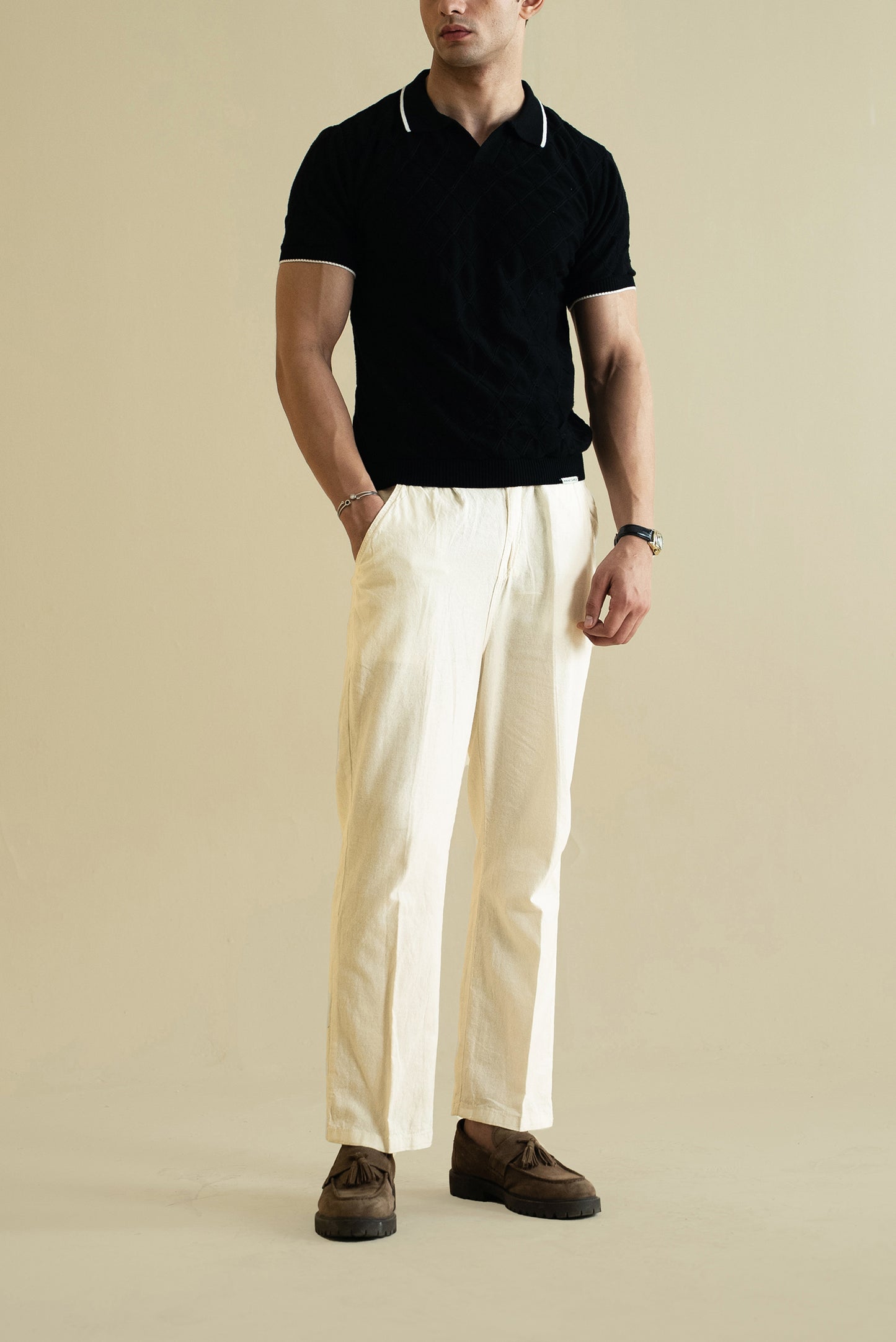 Cream Linen Pant (MLT-04)
