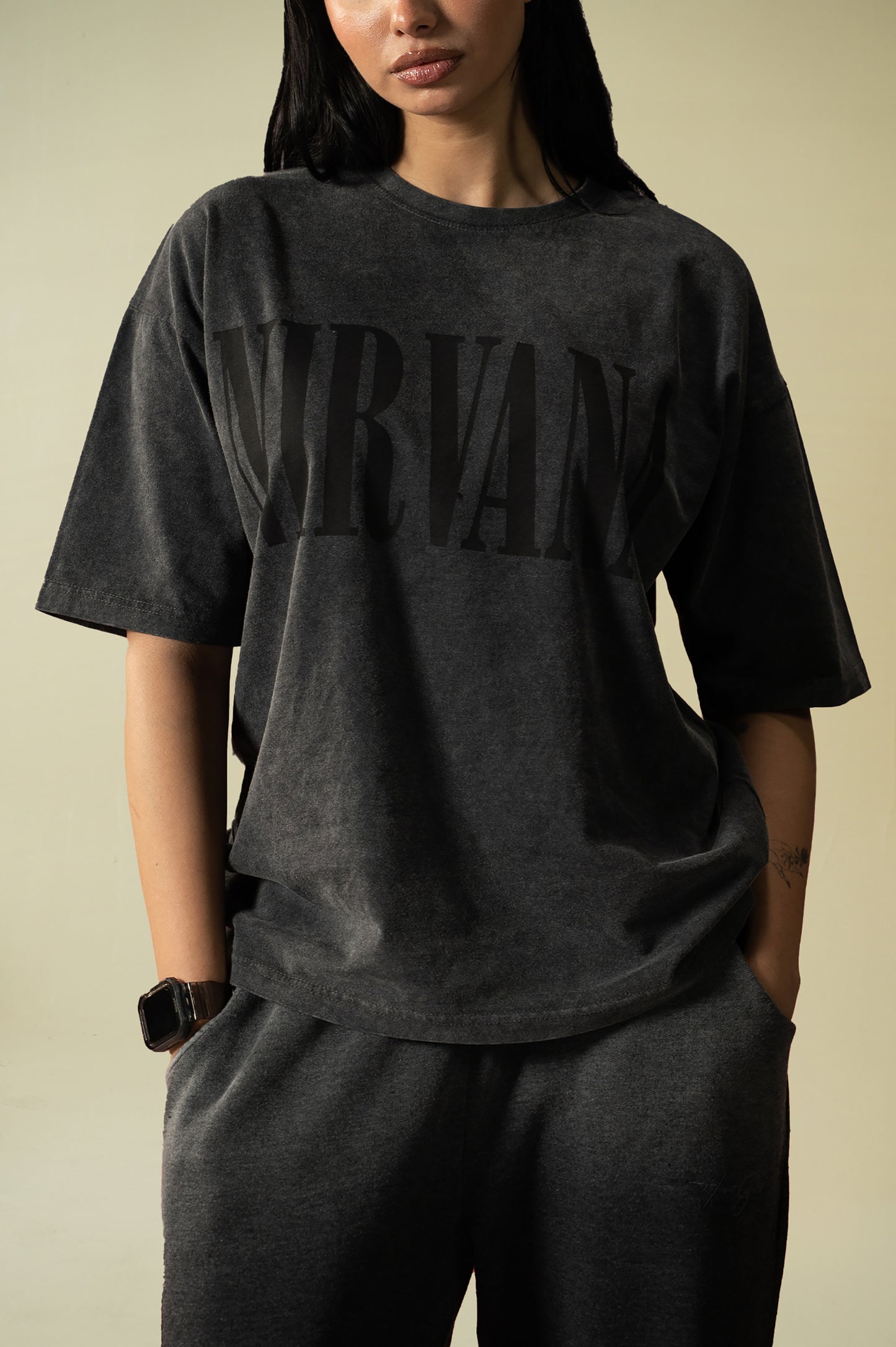 Nirvana Washed Oversized T-Shirt