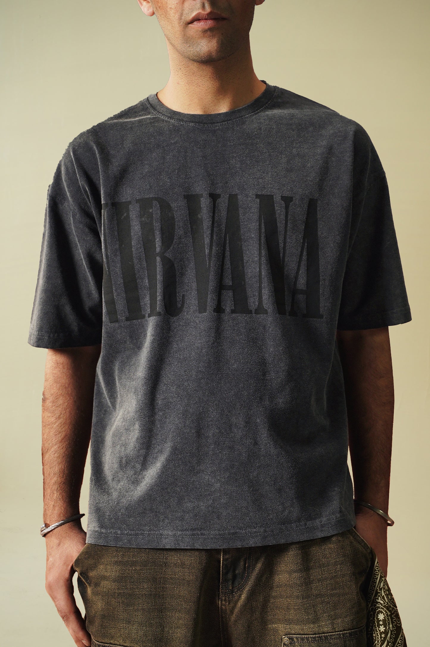 Nirvana Washed Oversized T-Shirt