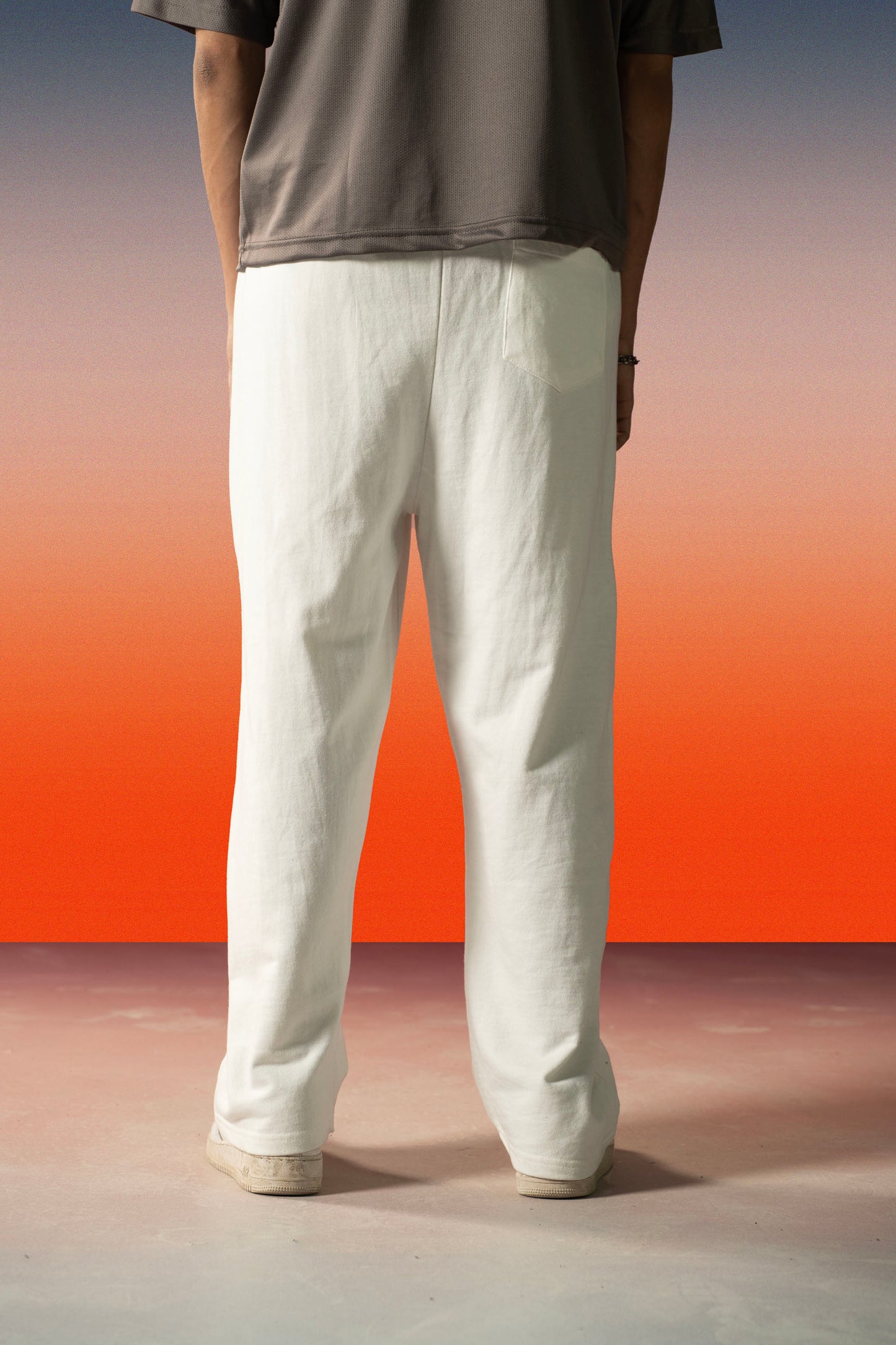 Cream Relaxed Fit Heavyweight Trouser