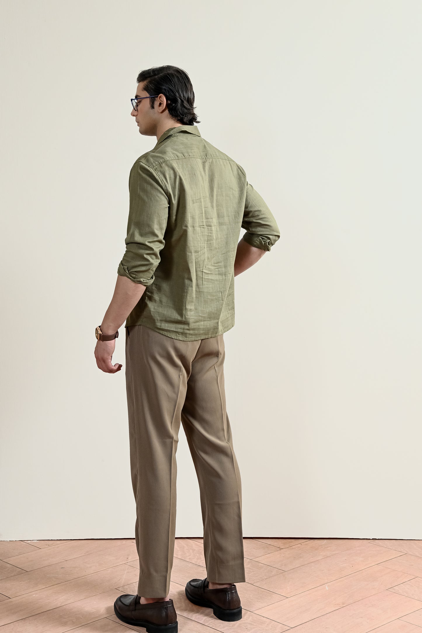 V-Neck Linen Shirt (MCS-13)