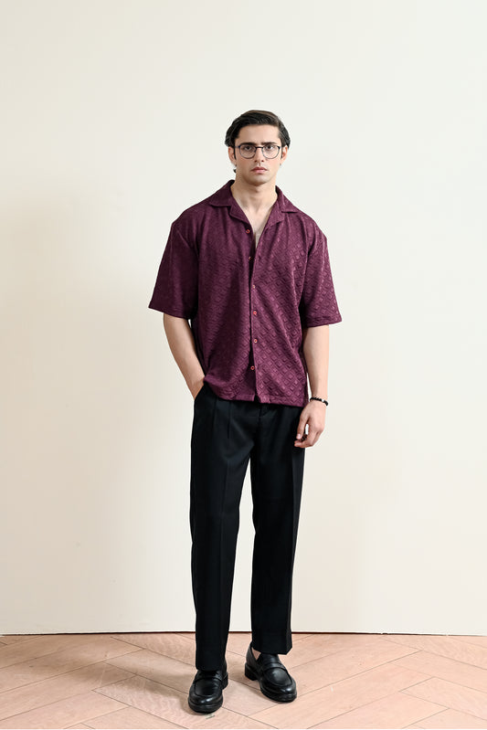 Jacquard Cuban Shirt (MCS-25)