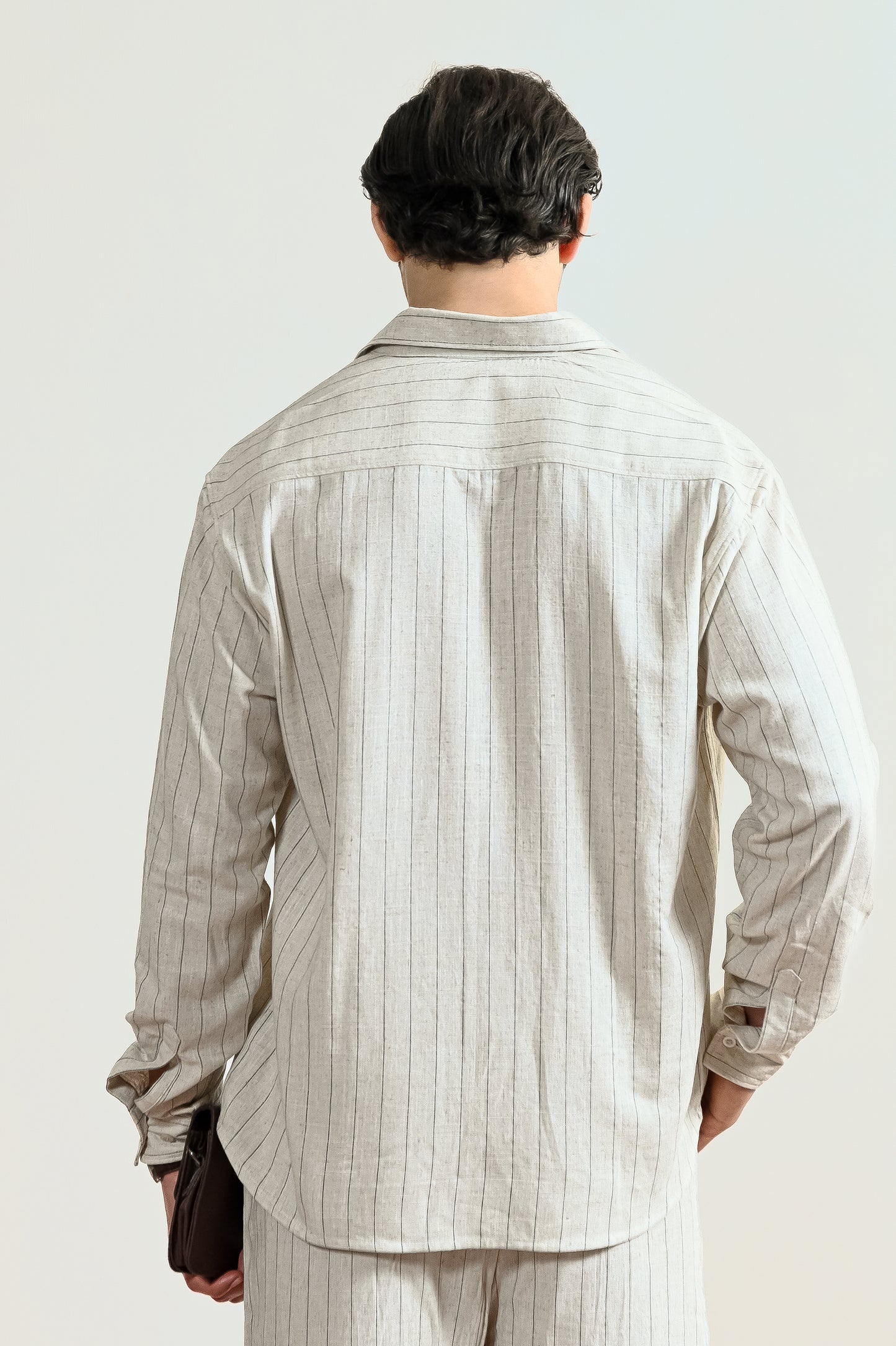 Pinstripe Linen Shirt (MCS-21)