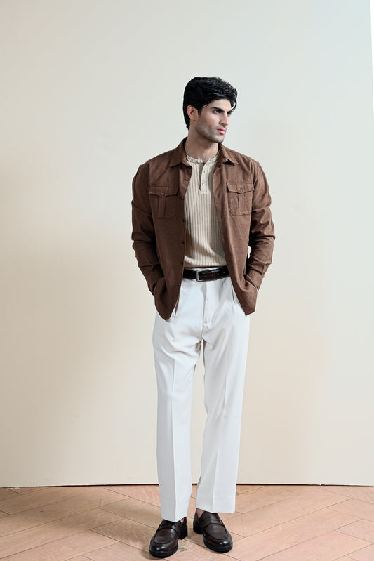 Heritage Double Pocket Linen Shirt (MCS-16)